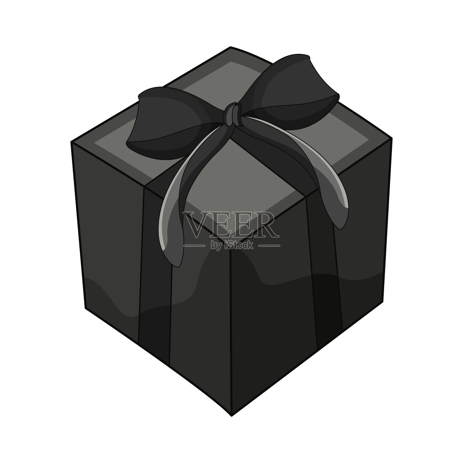 优雅的礼品盒插画图片素材