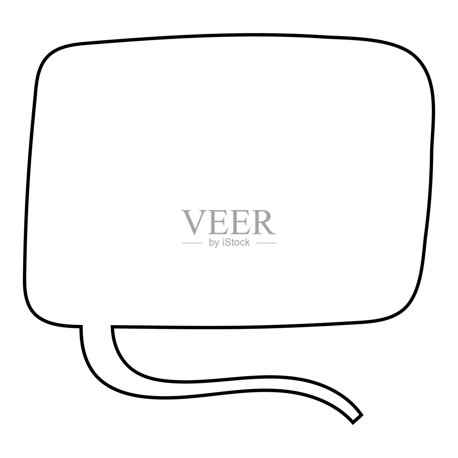 手绘聊天气泡插画图片素材