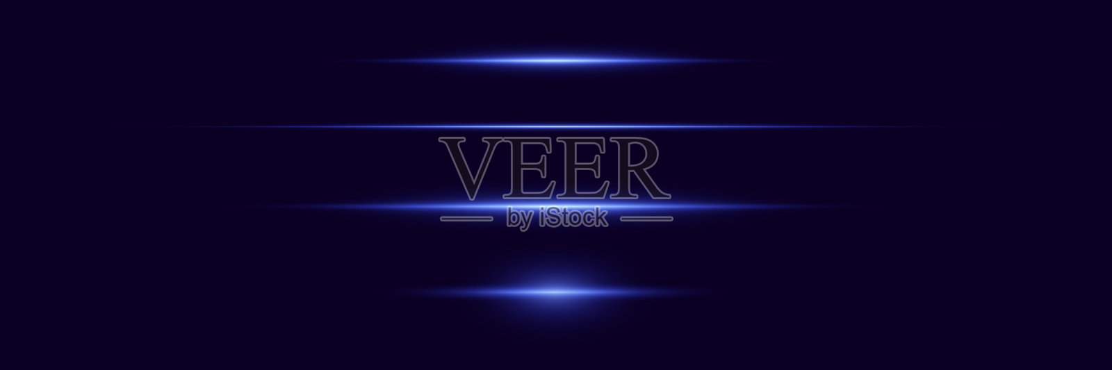 激光光线、闪光和光晕。矢量插图插画图片素材