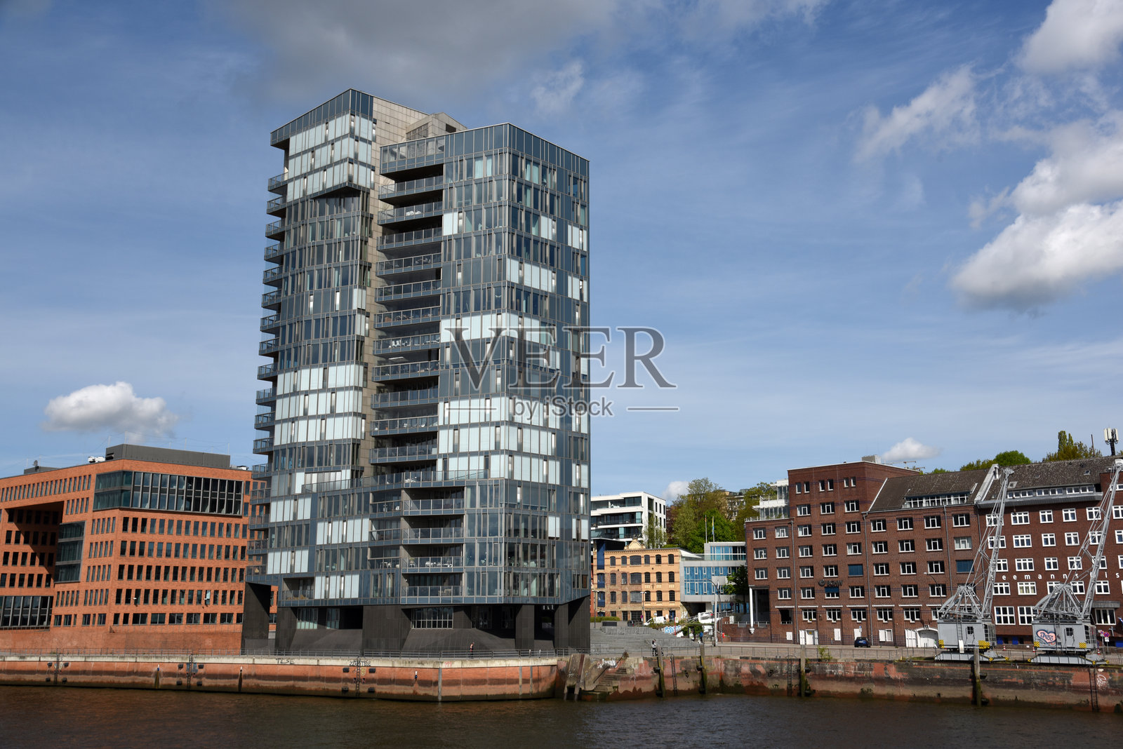 汉堡水晶塔照片摄影图片