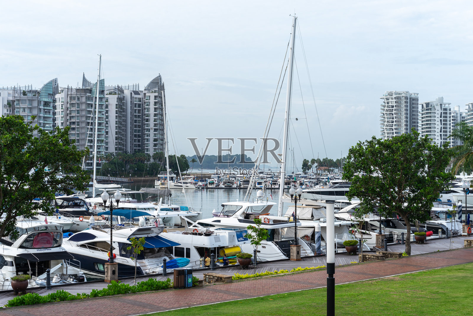 圣淘沙海港照片摄影图片