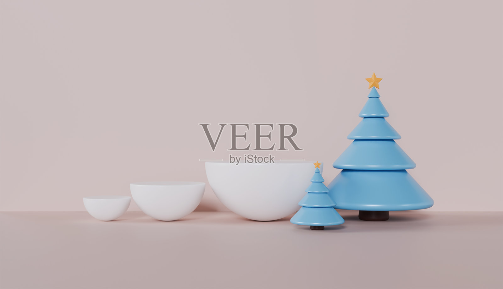 圣诞树和蜡烛的矢量卡片，配有折纸雪花，适合节日庆祝活动照片摄影图片