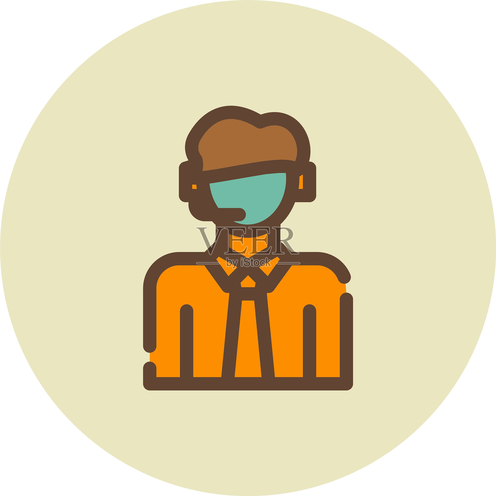 客户服务图标插画图片素材