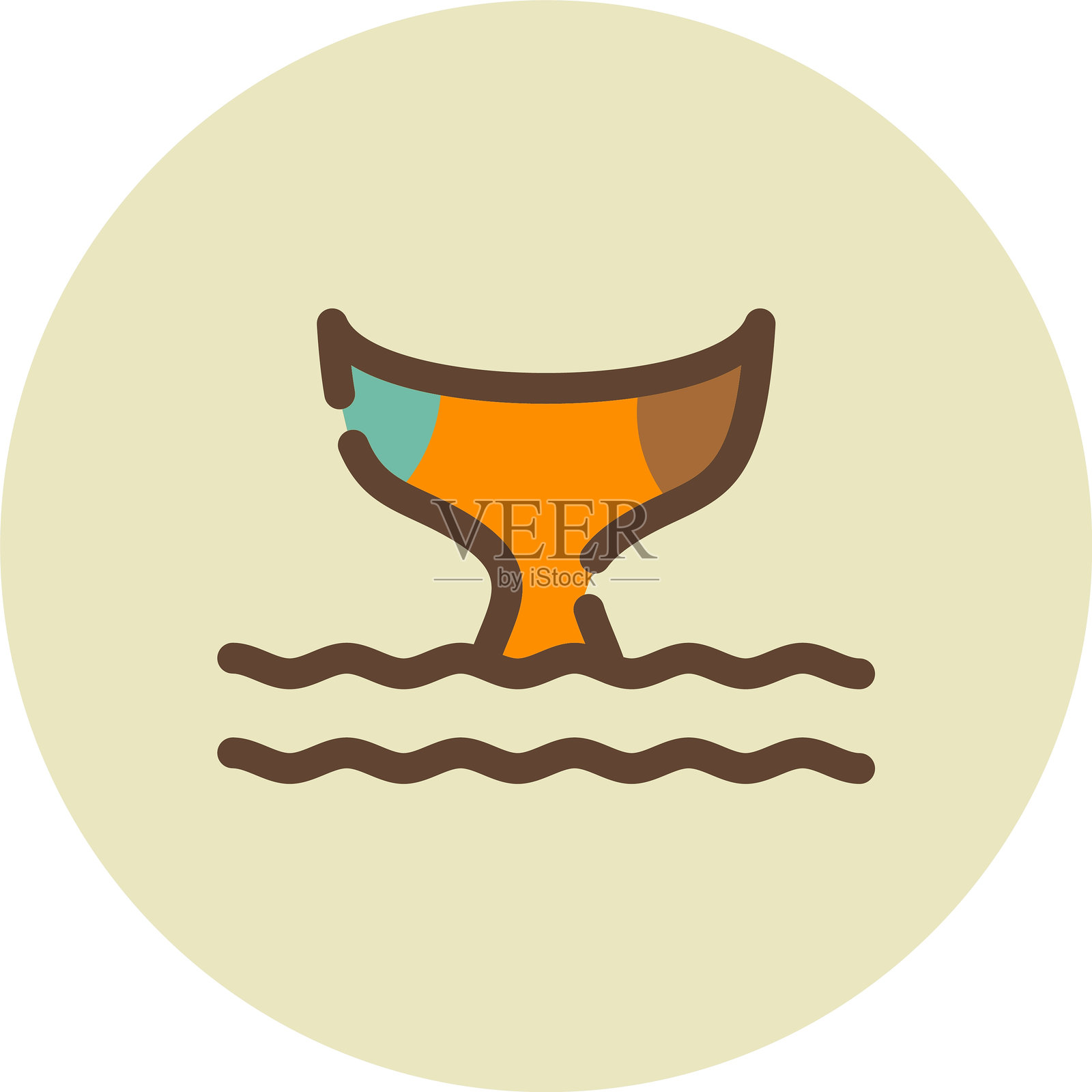 鲸鱼图标插画图片素材