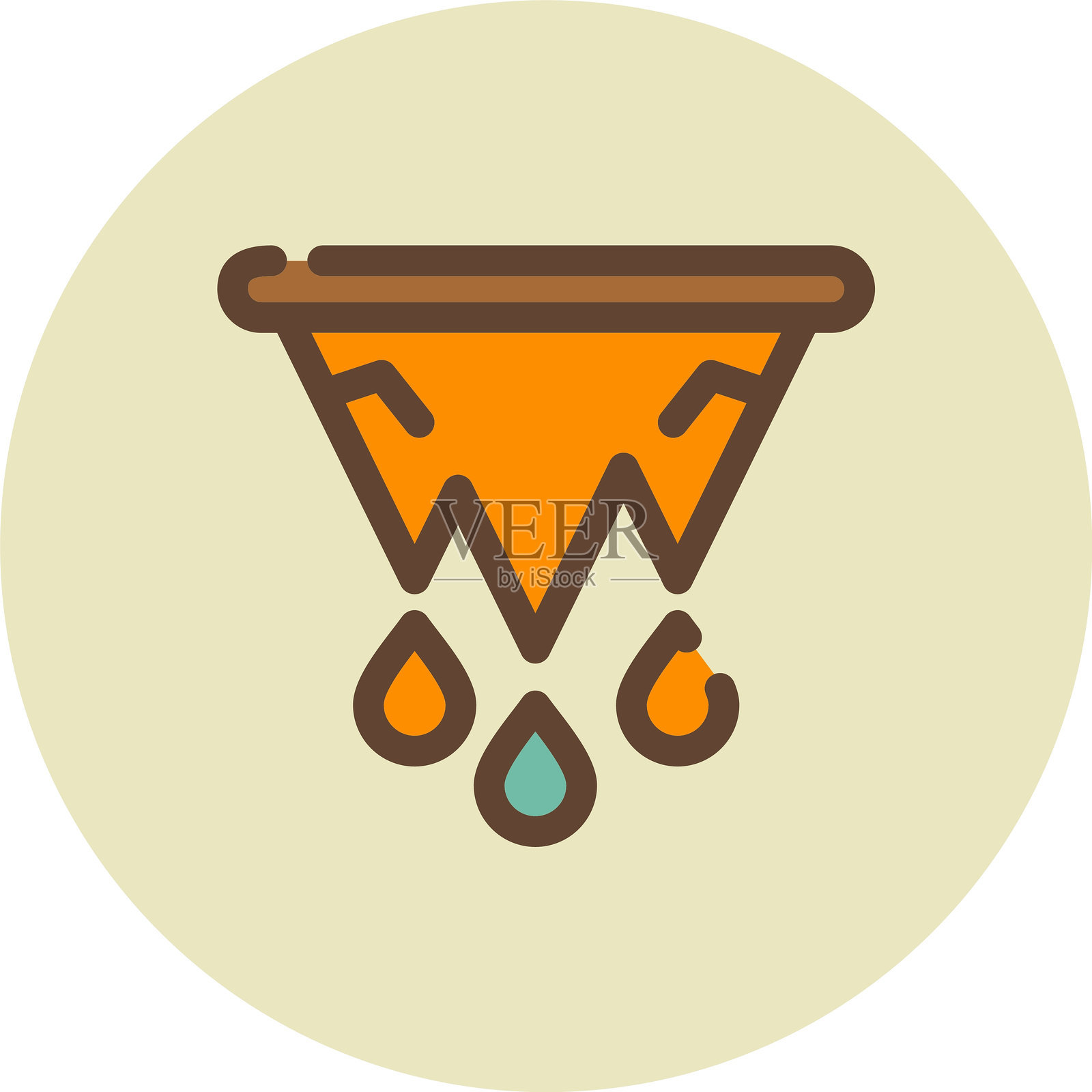 冰融化图标插画图片素材