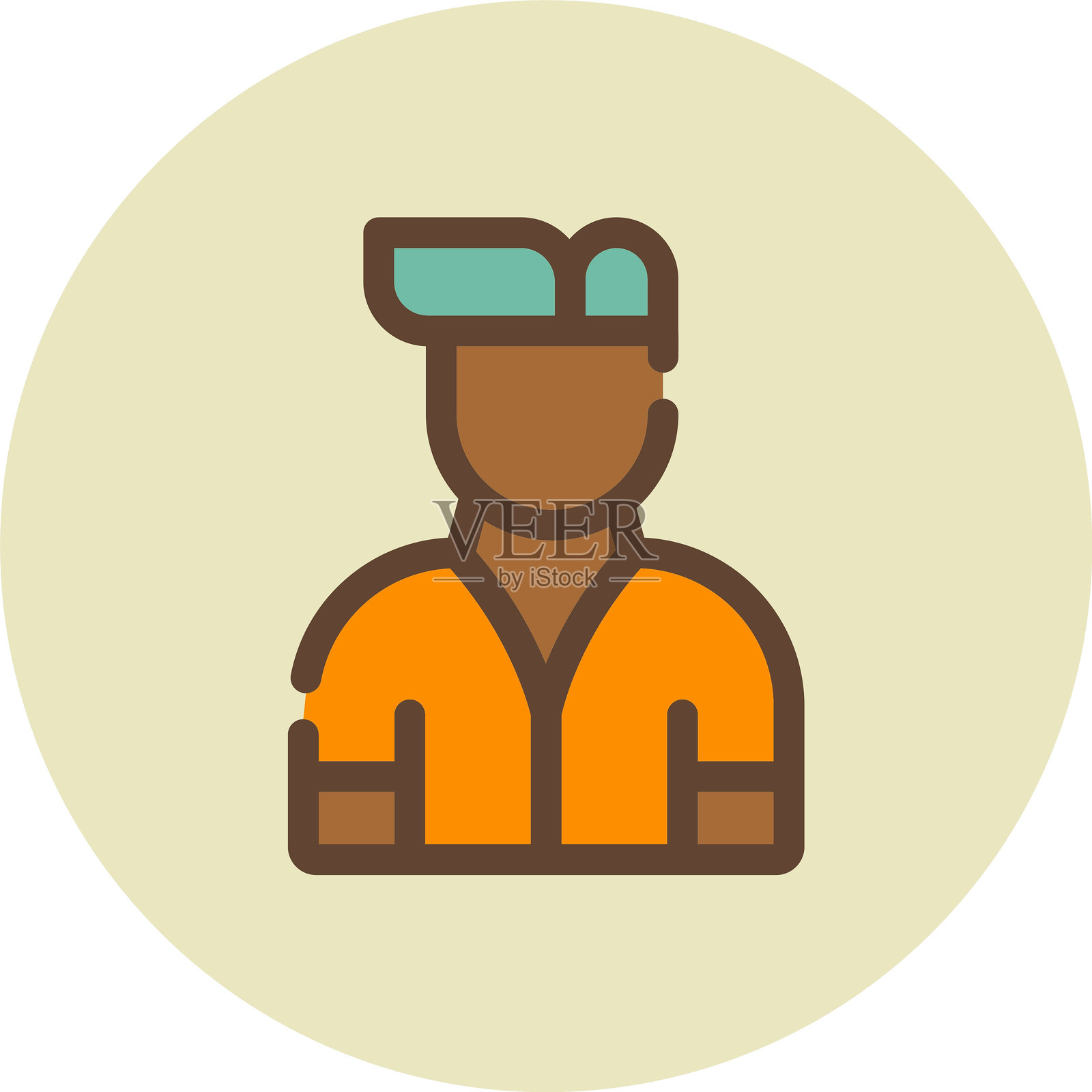 守门人图标插画图片素材