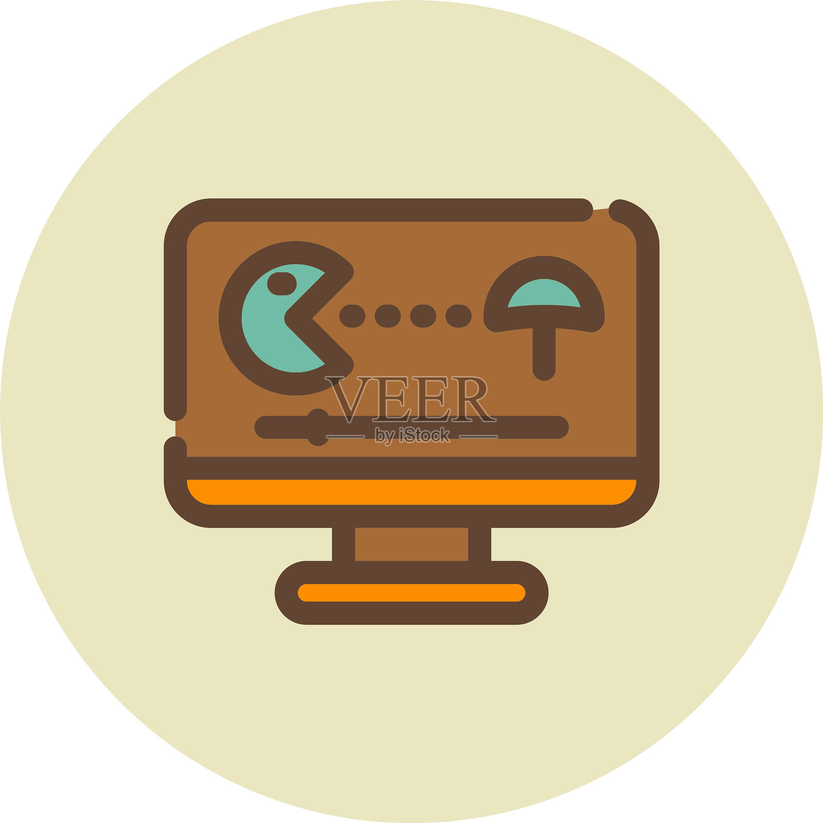 游戏视频图标插画图片素材