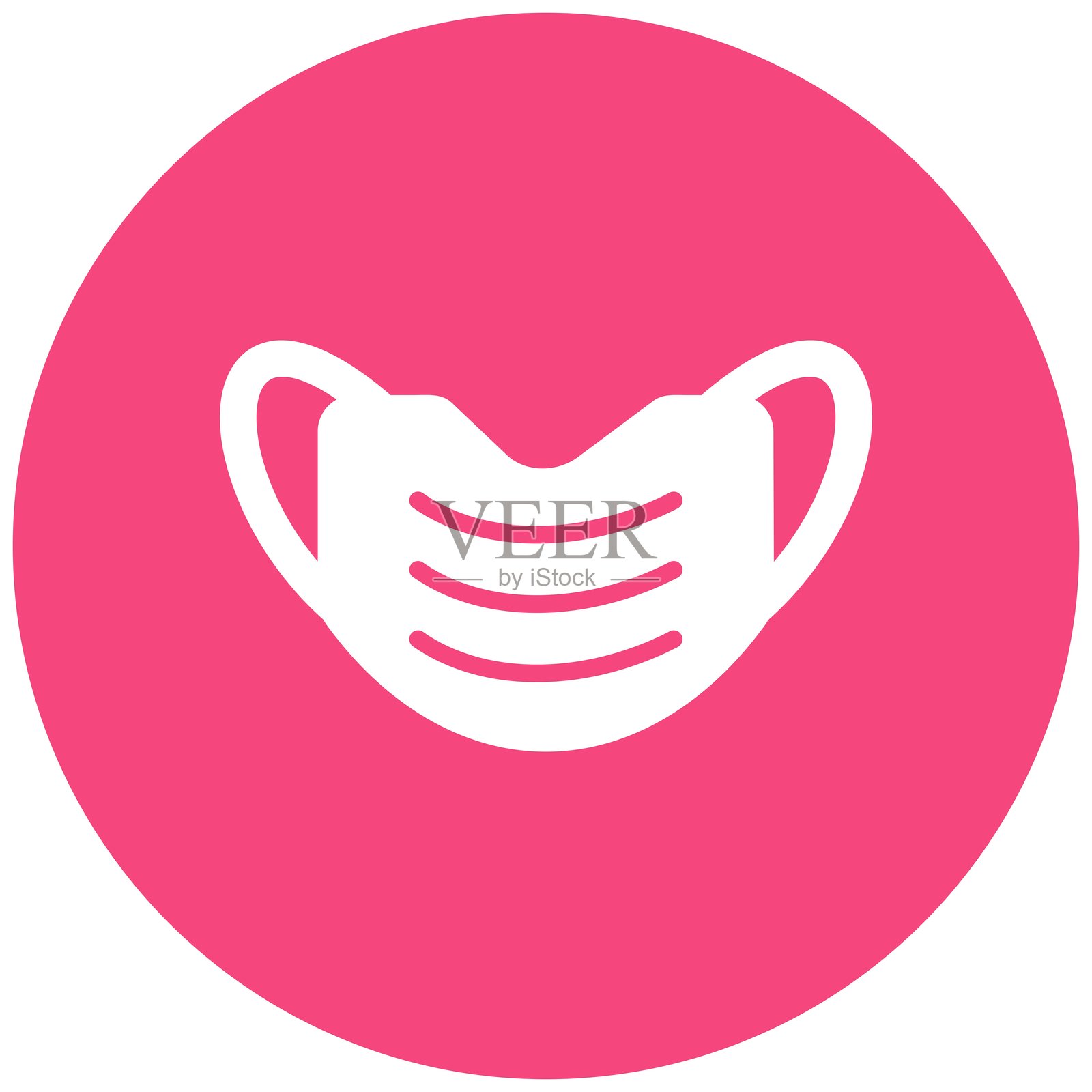 医疗口罩矢量图标设计插图插画图片素材