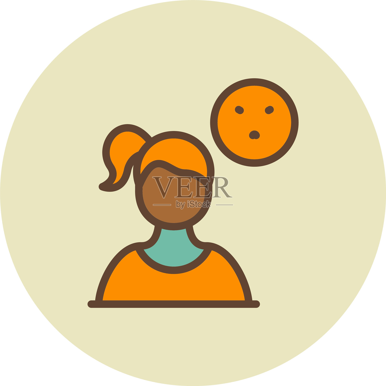 愉快的图标插画图片素材