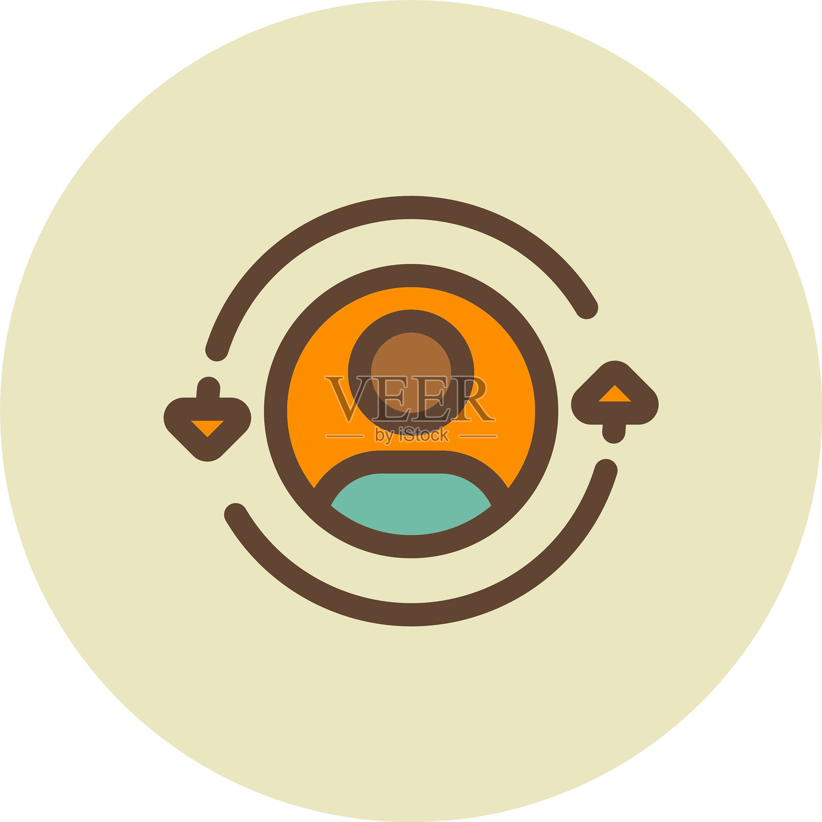 回访者图标插画图片素材