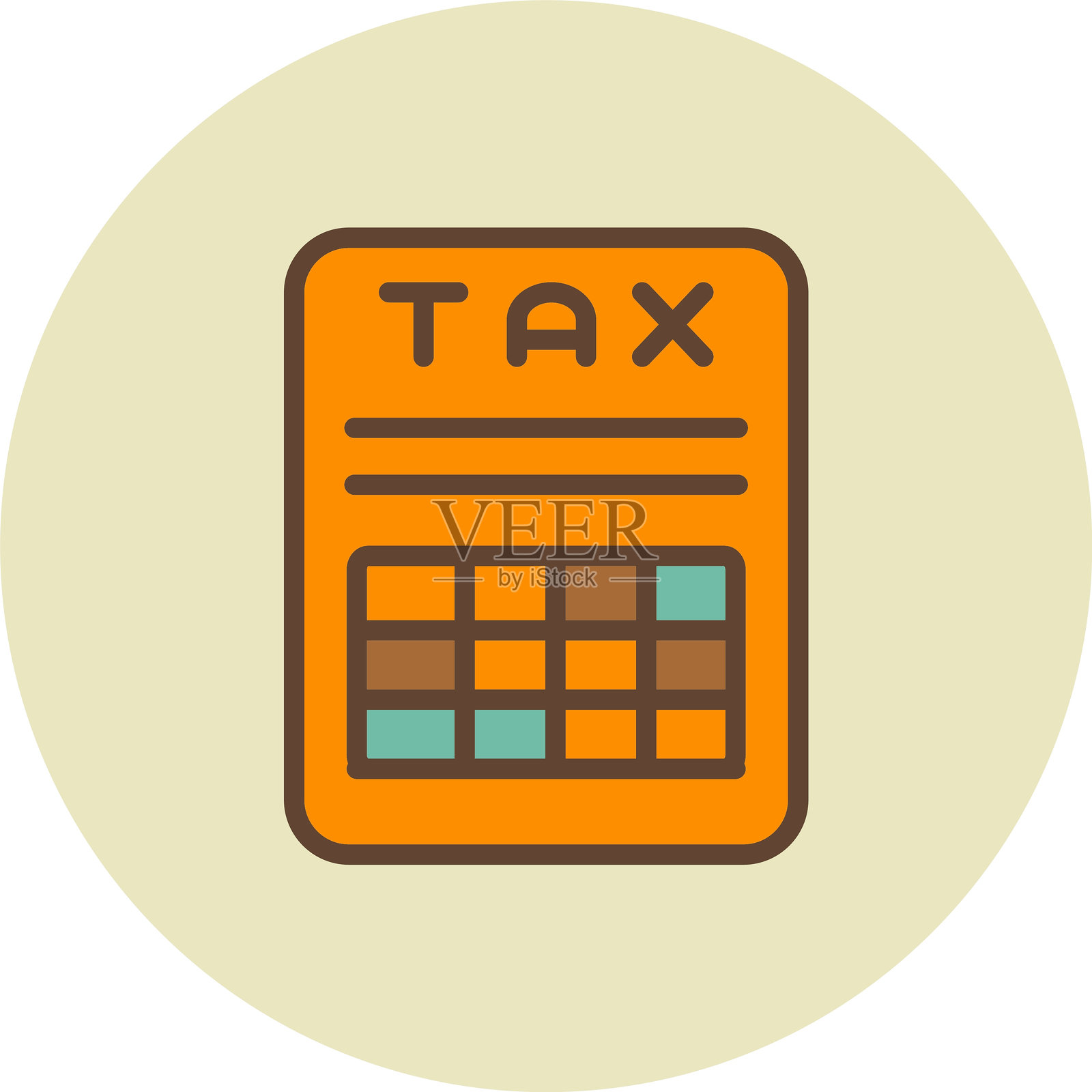 税收优惠图标插画图片素材