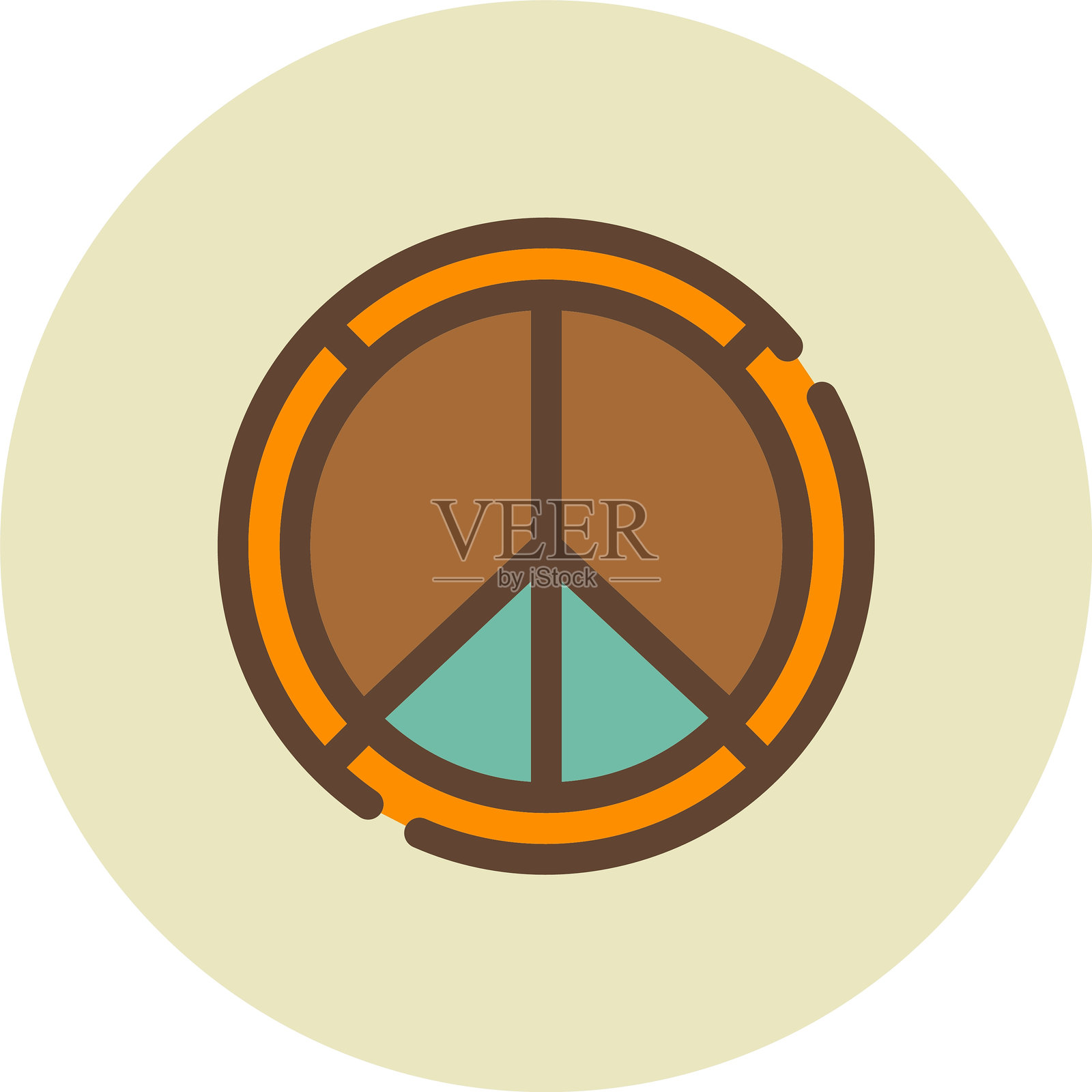 和平图标插画图片素材