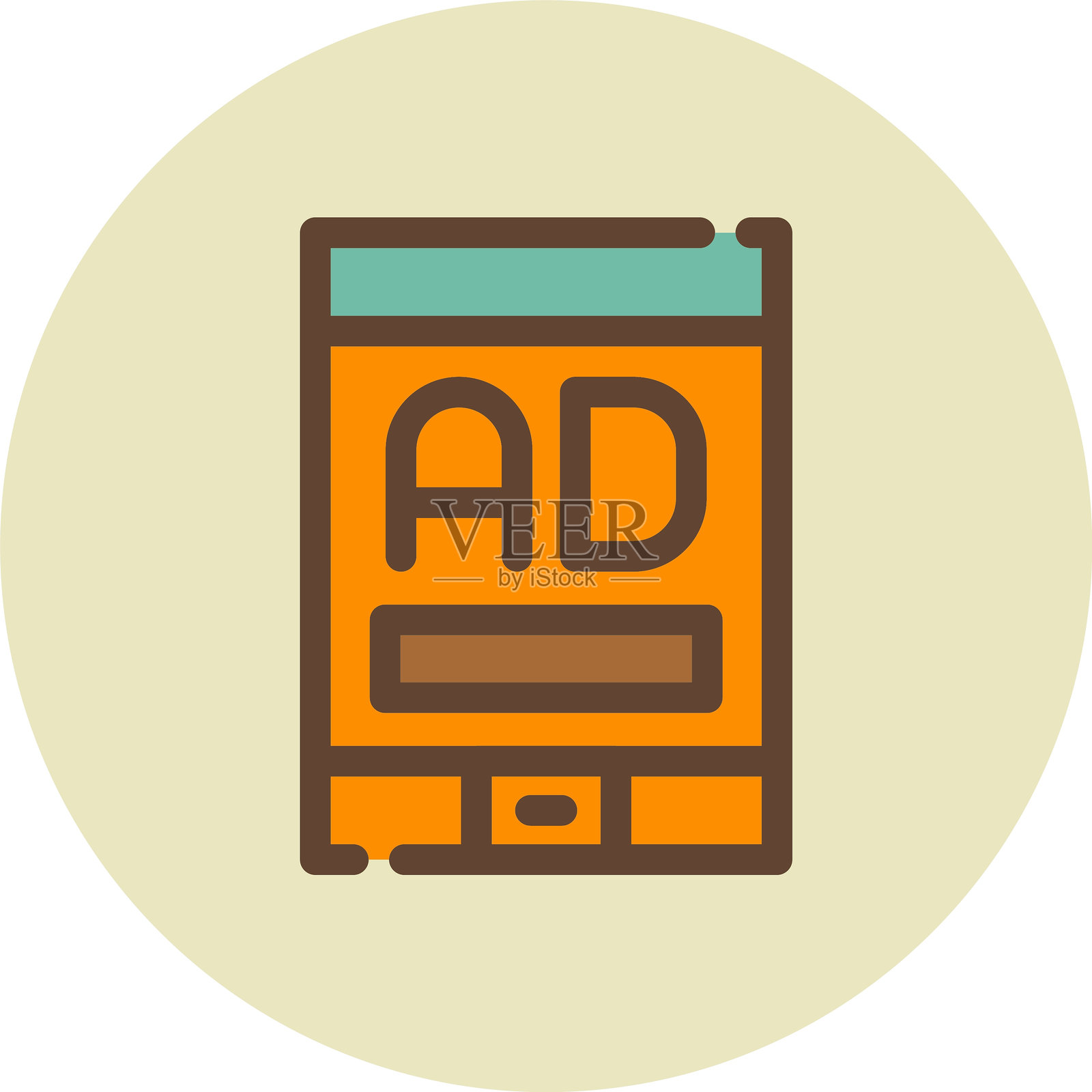 移动广告图标插画图片素材