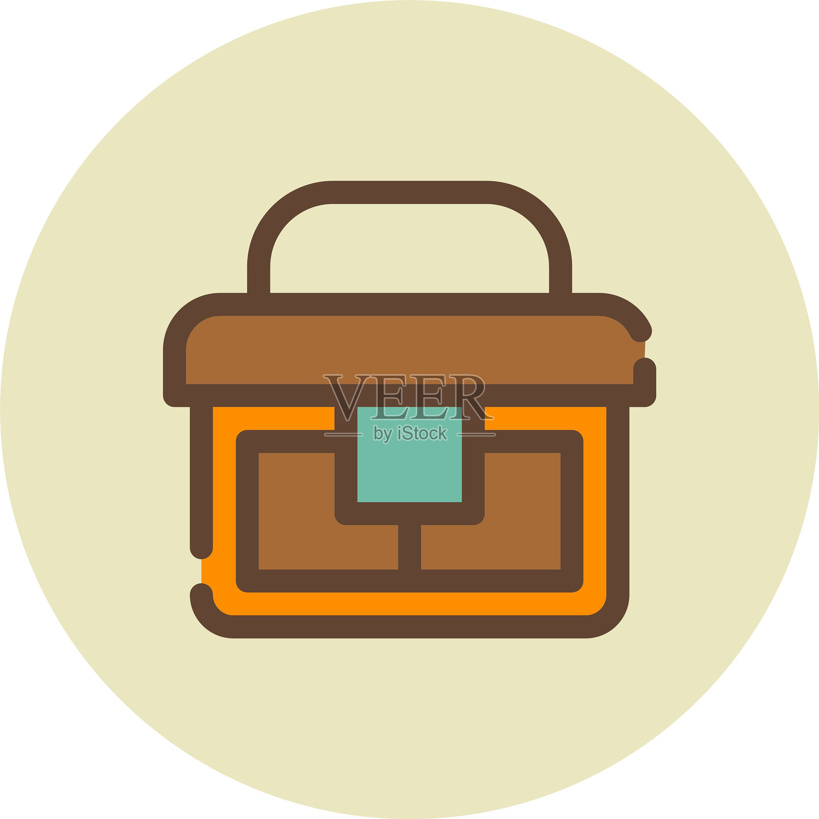 鱼冷却器图标插画图片素材