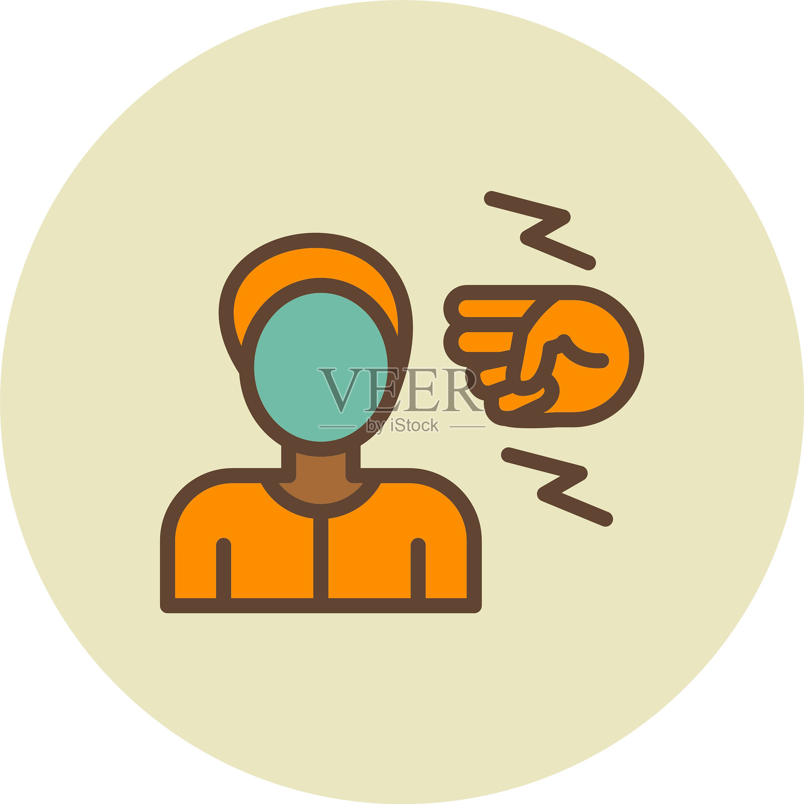 同伴压力图标插画图片素材