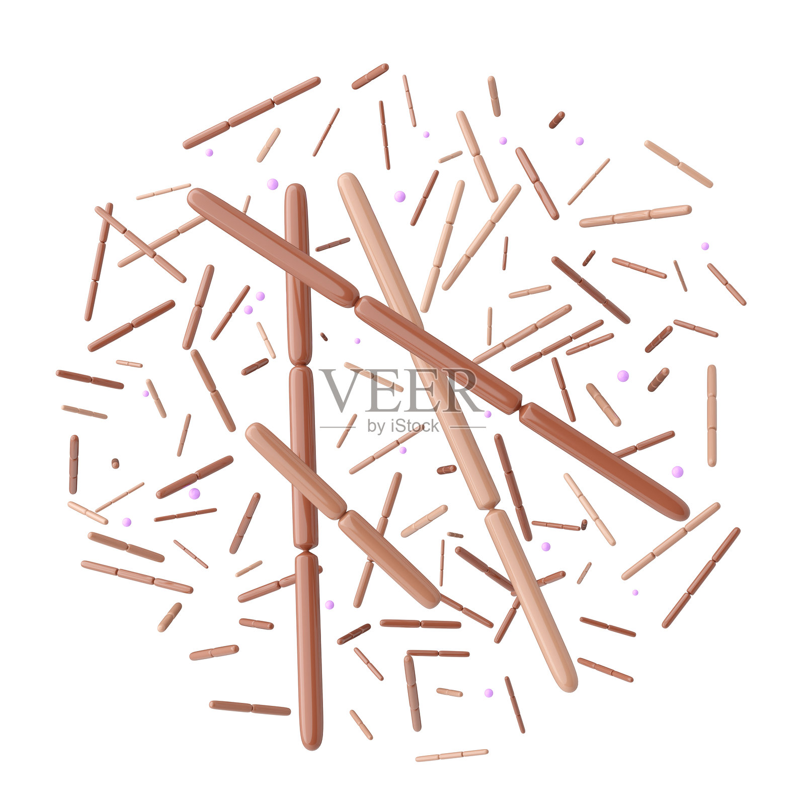 益生菌保加利亚菌3D图标照片摄影图片