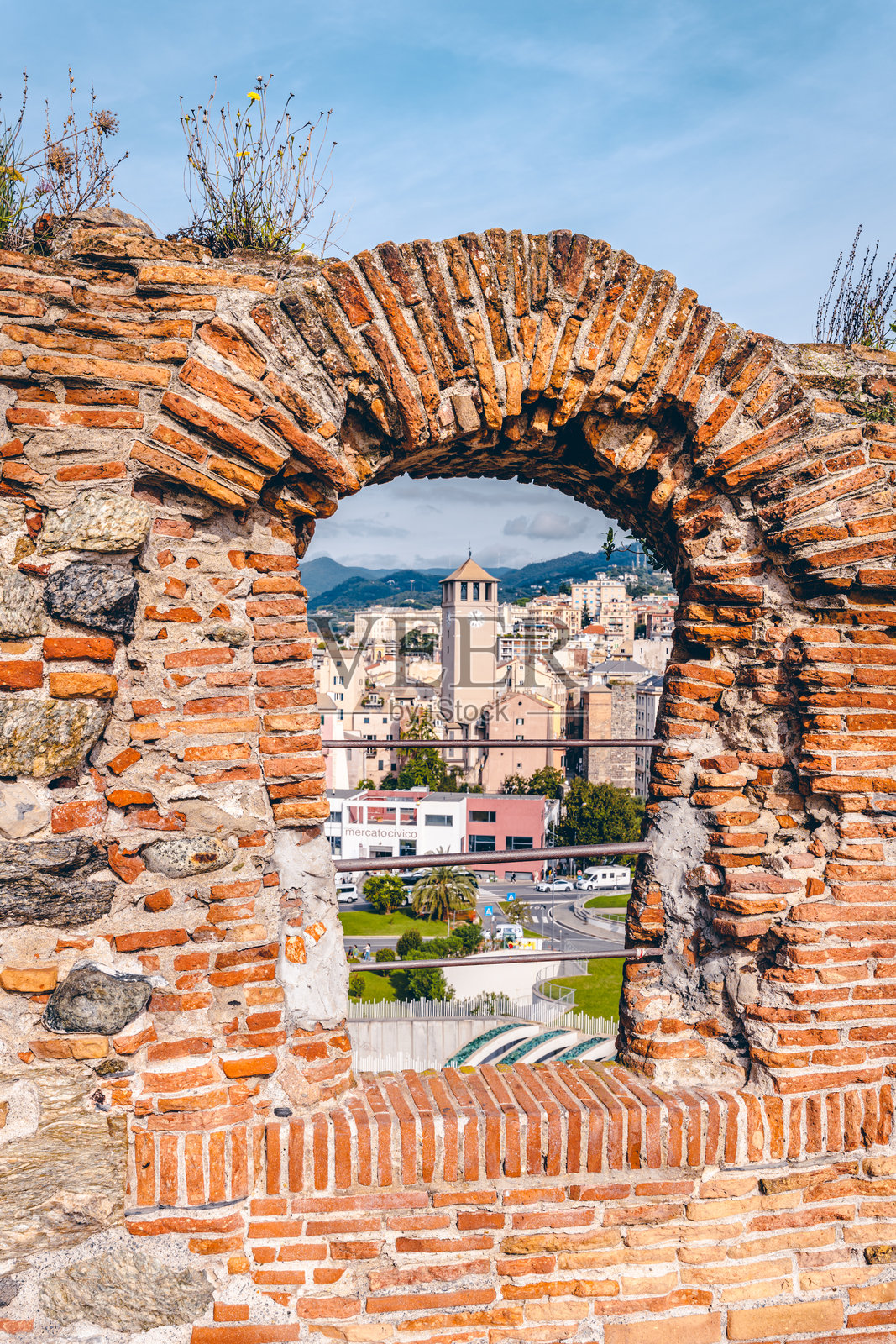 意大利萨沃纳旅游小镇的发现照片摄影图片