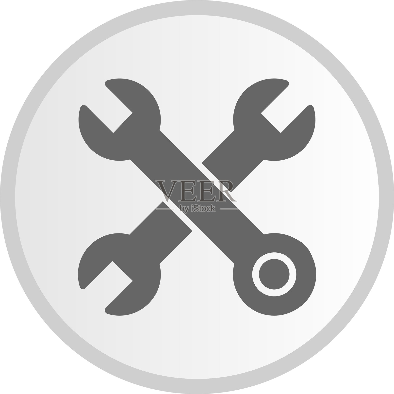 工具图标圆形灰色图标插画图片素材