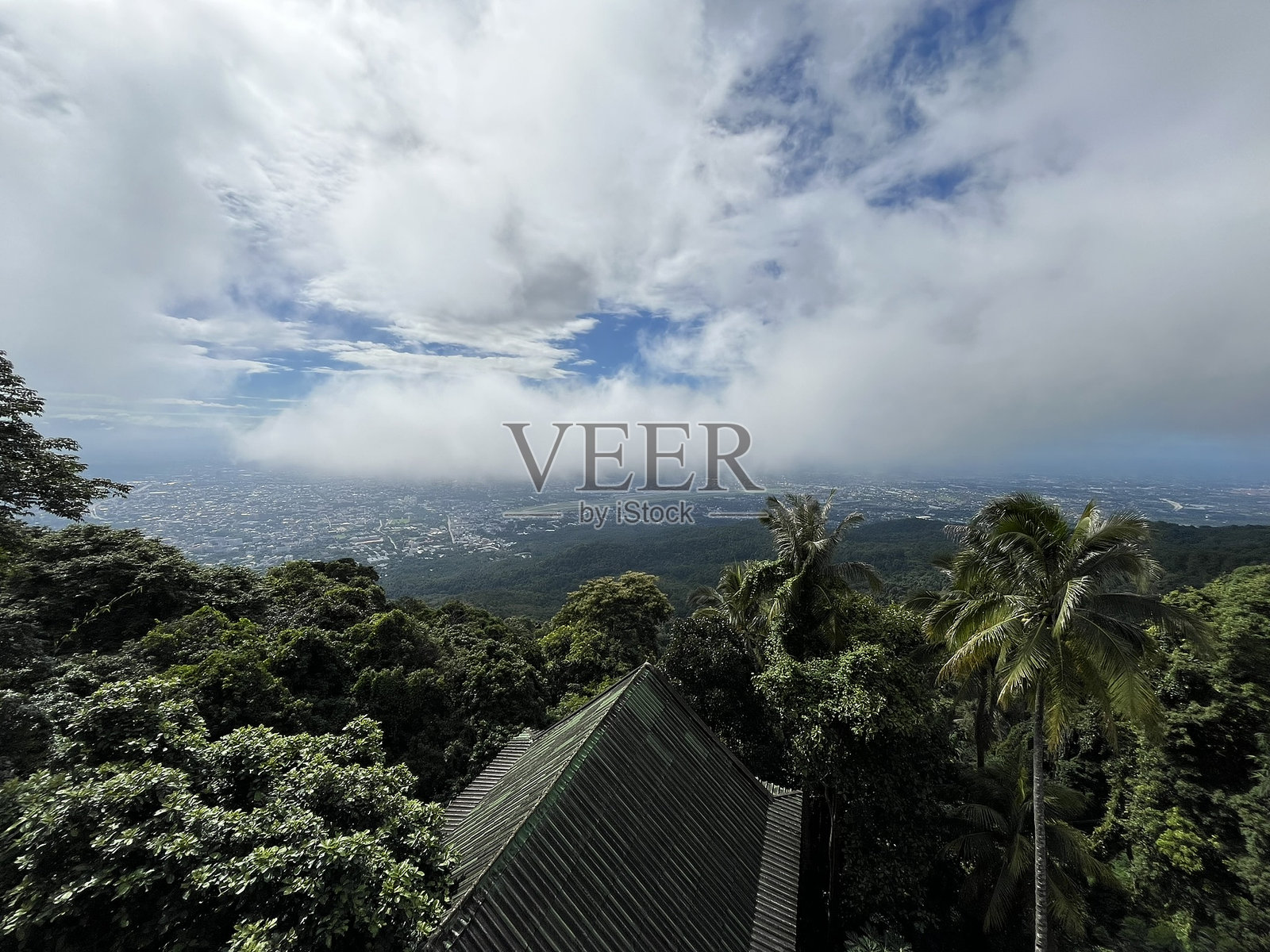 泰国 - 清迈 - 从素贴寺俯瞰清迈全景照片摄影图片