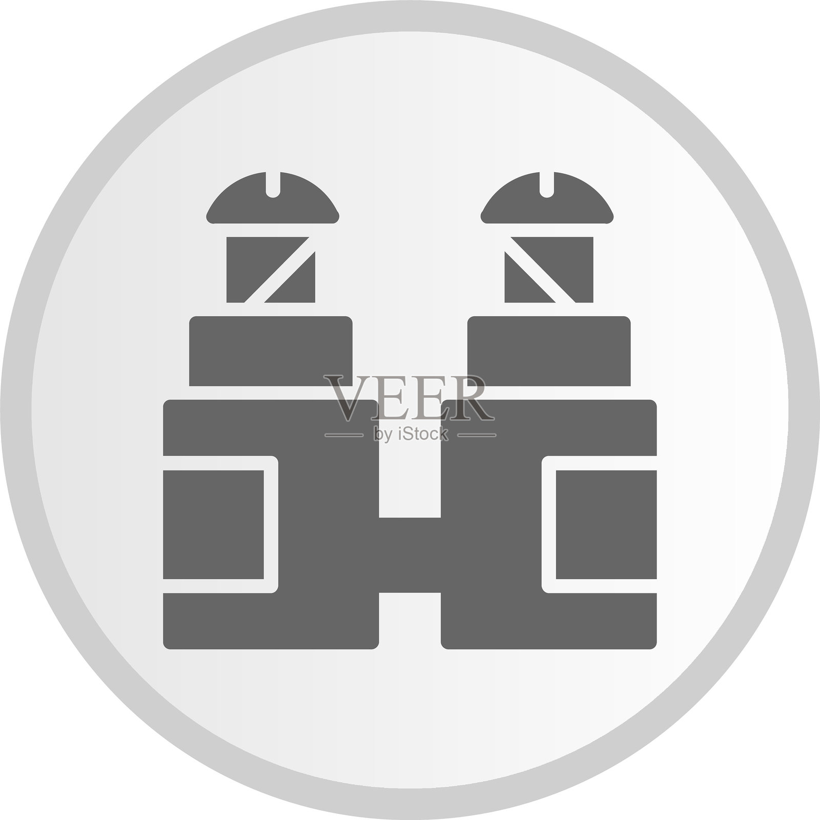 螺丝端子图标灰色圆形插画图片素材