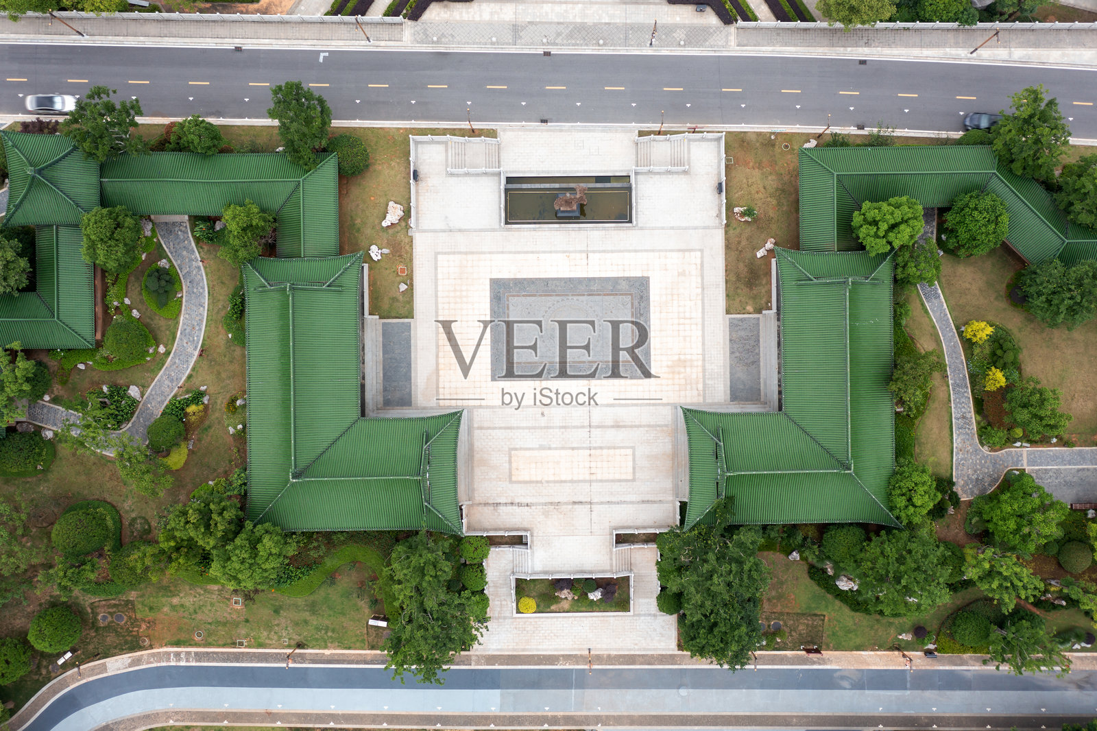 中国古建筑航拍照片照片摄影图片