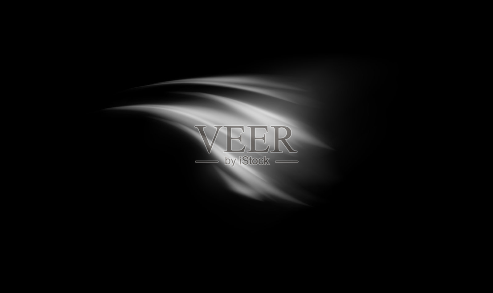 风效应，空气蒸汽，真实的白色气流波动效果，烟雾运动，明亮模糊的粉末或蒸汽喷雾插画图片素材