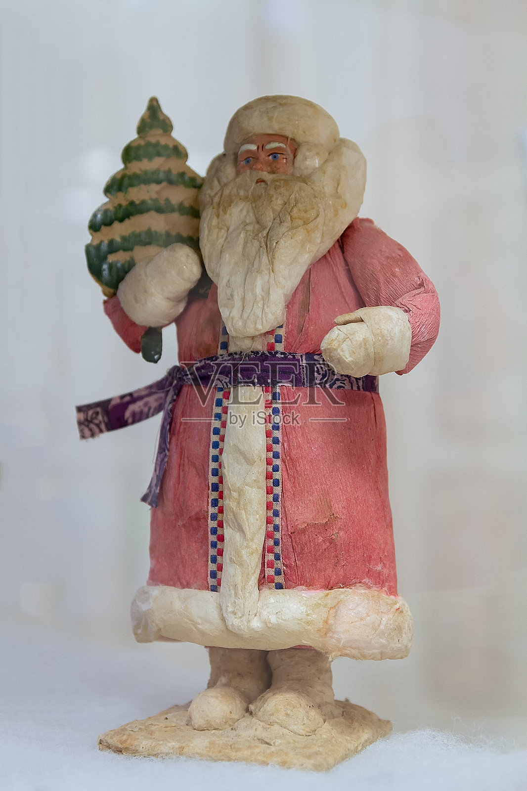 圣诞树玩具 - 圣诞老人。苏联时代照片摄影图片