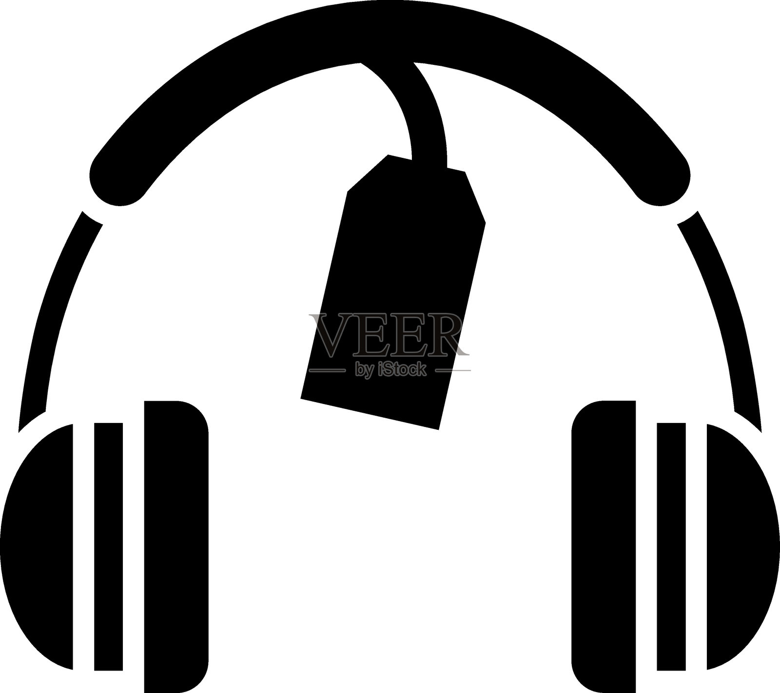 矢量设计耳机促销图标风格插画图片素材