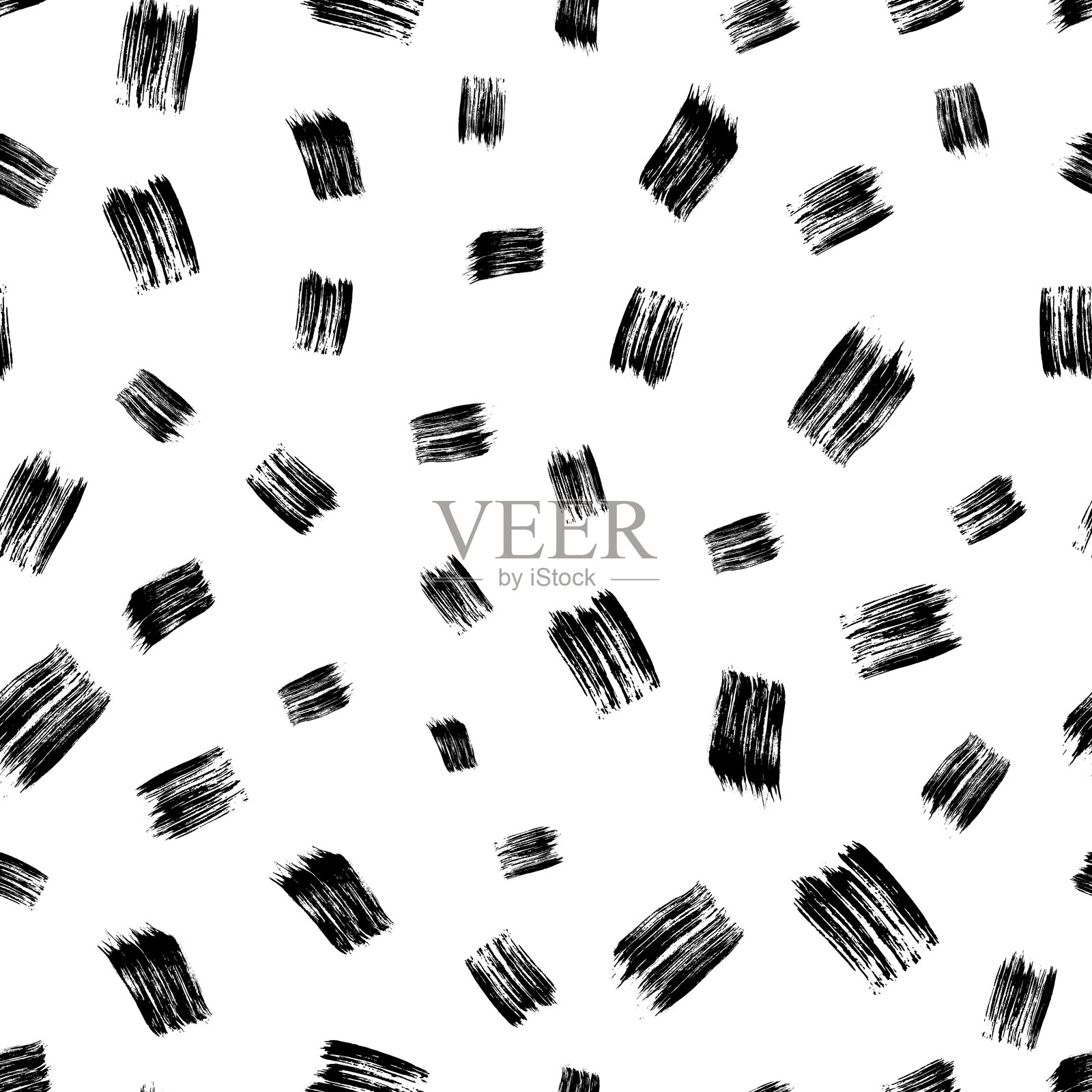 无缝图案，手绘涂鸦痕迹插画图片素材