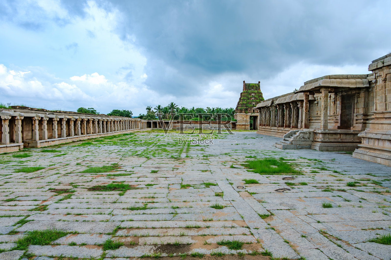 帕塔比拉马寺，印度汉皮照片摄影图片