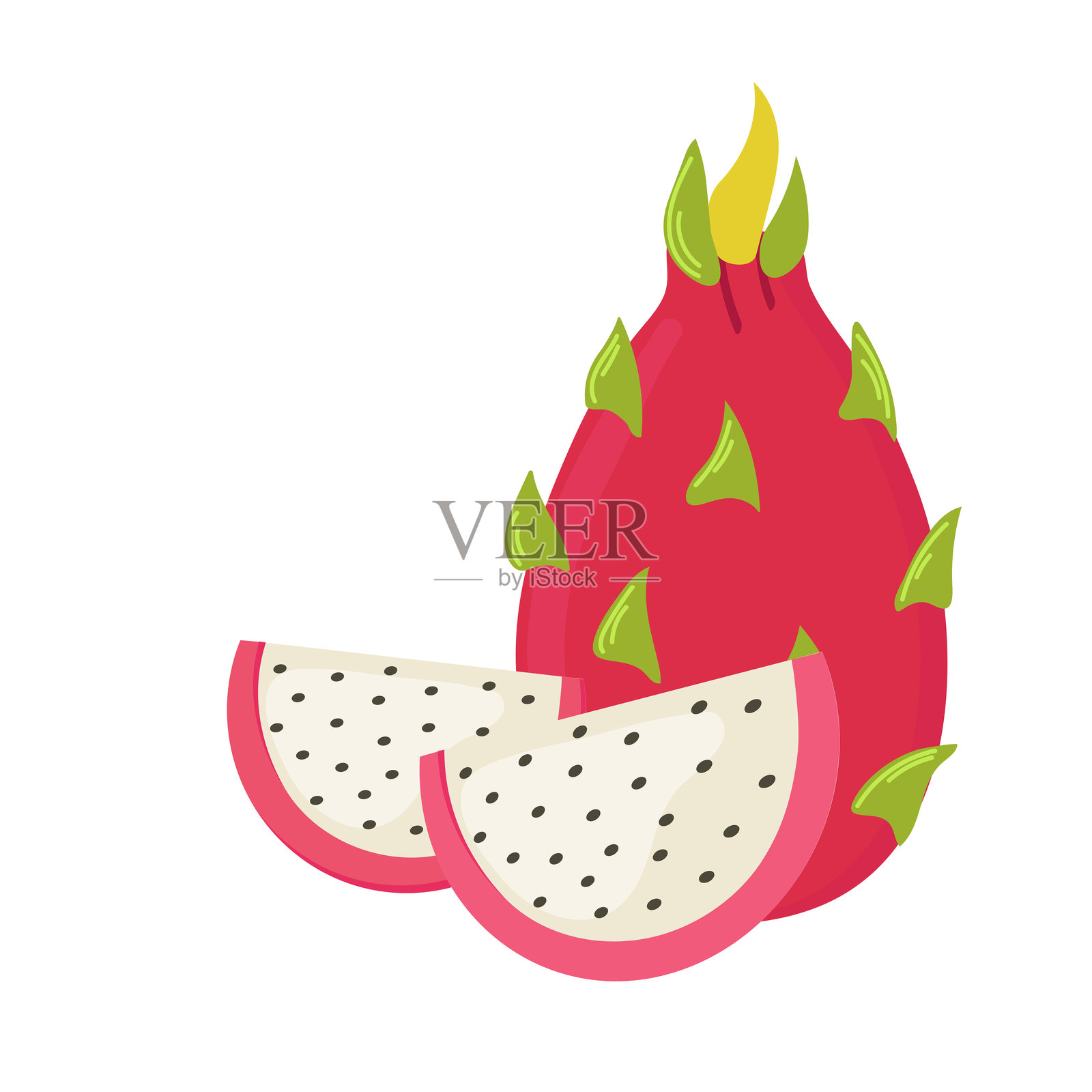 龙果图标剪贴画头像标志孤立插图插画图片素材