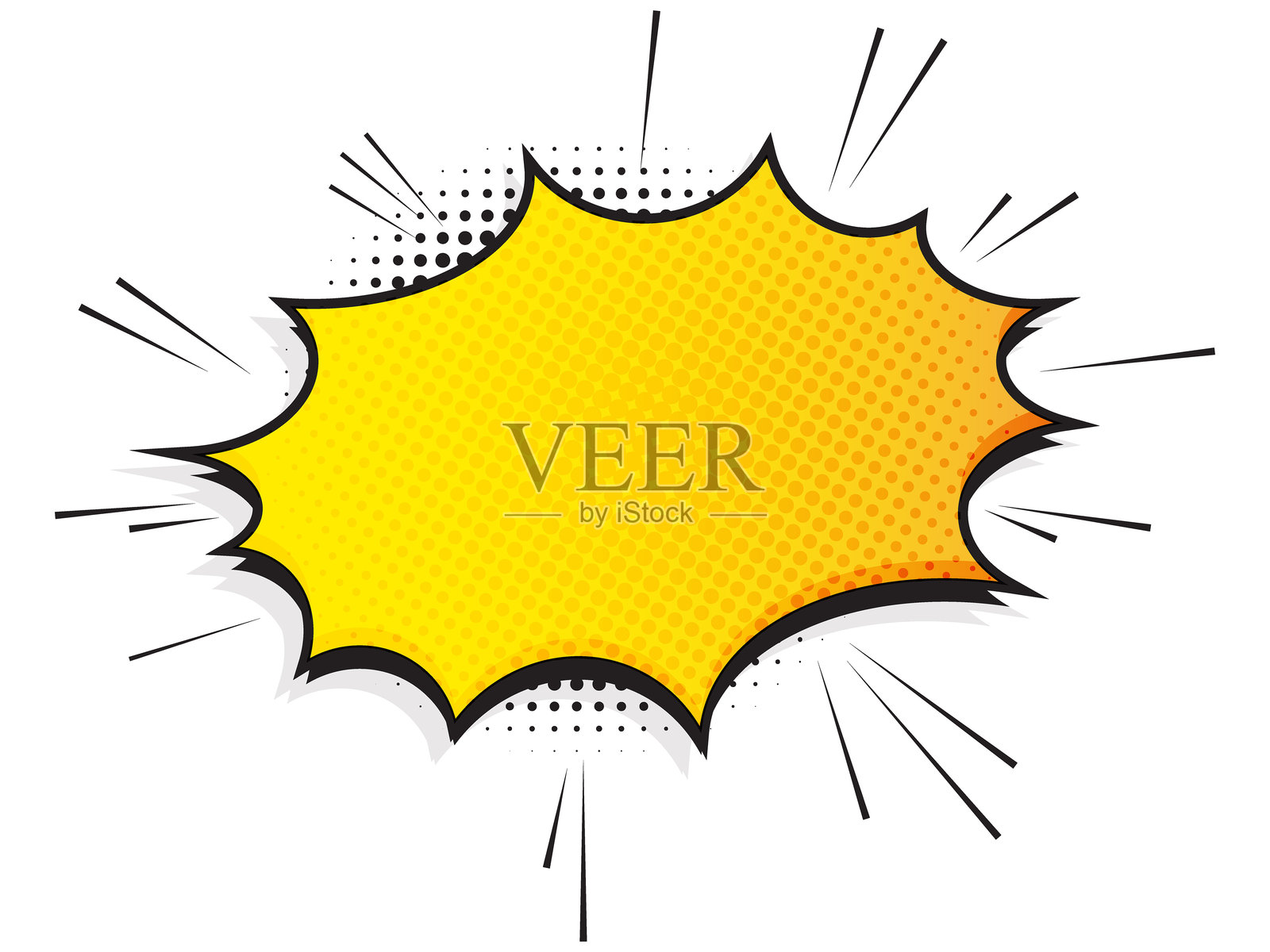 漫画对话气泡背景。复古漫画背景，波普艺术复古风格插画图片素材