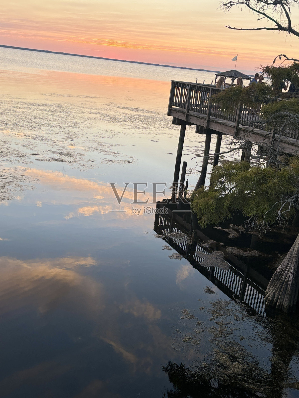 反射的日落照片摄影图片