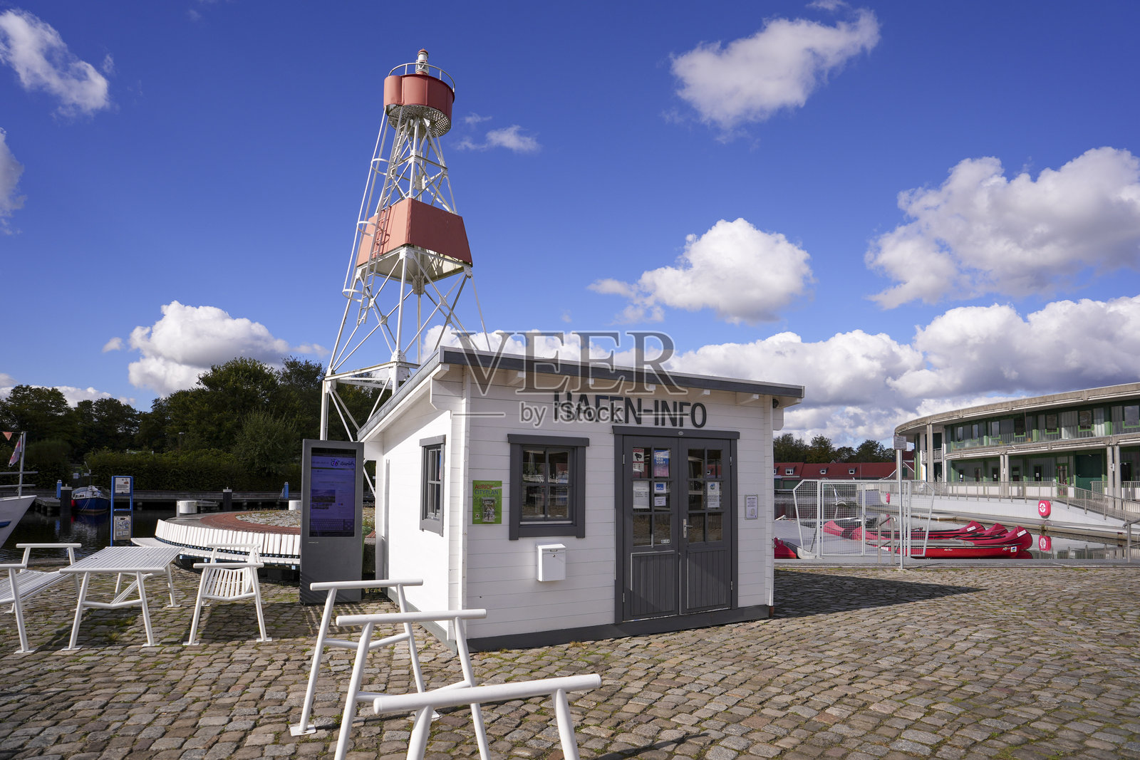 奥里希,东弗里西亚,下萨克森,德国。奥里希港。照片摄影图片