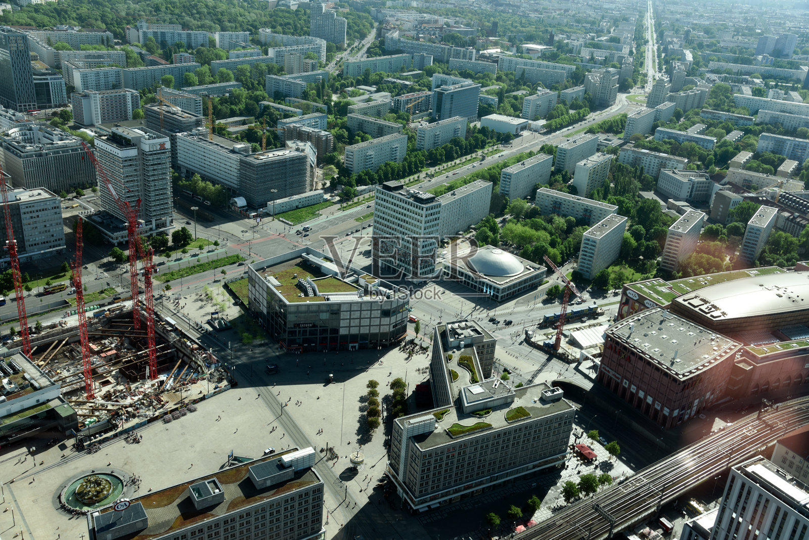 柏林市与亚历山大广场照片摄影图片