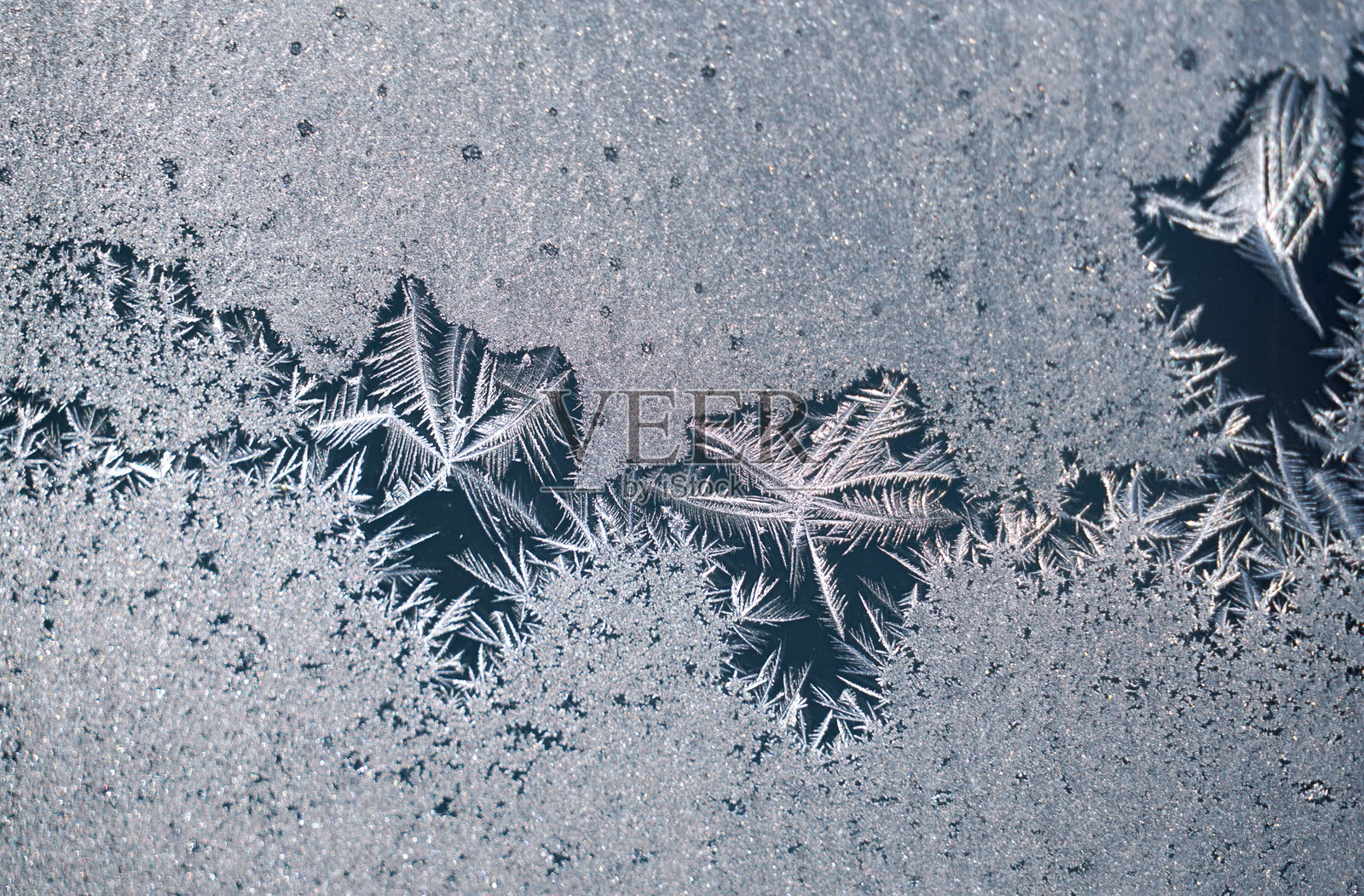 冬季窗玻璃上的霜晶照片摄影图片