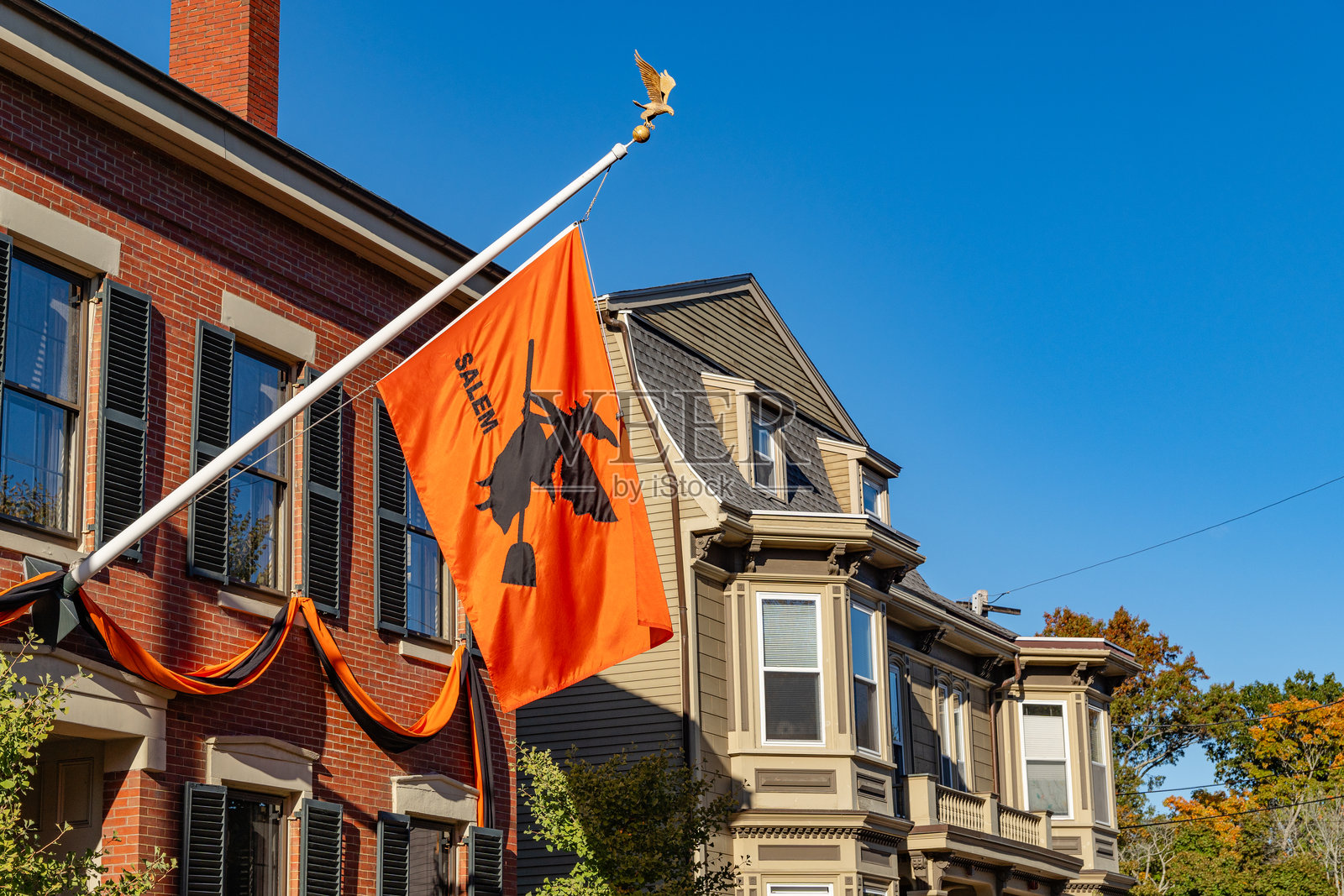 万圣节期间的塞勒姆，马萨诸塞州照片摄影图片