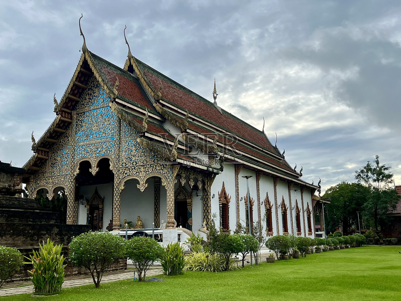 泰国 - 兰普洪 - 查玛德维寺（查玛特维寺）照片摄影图片