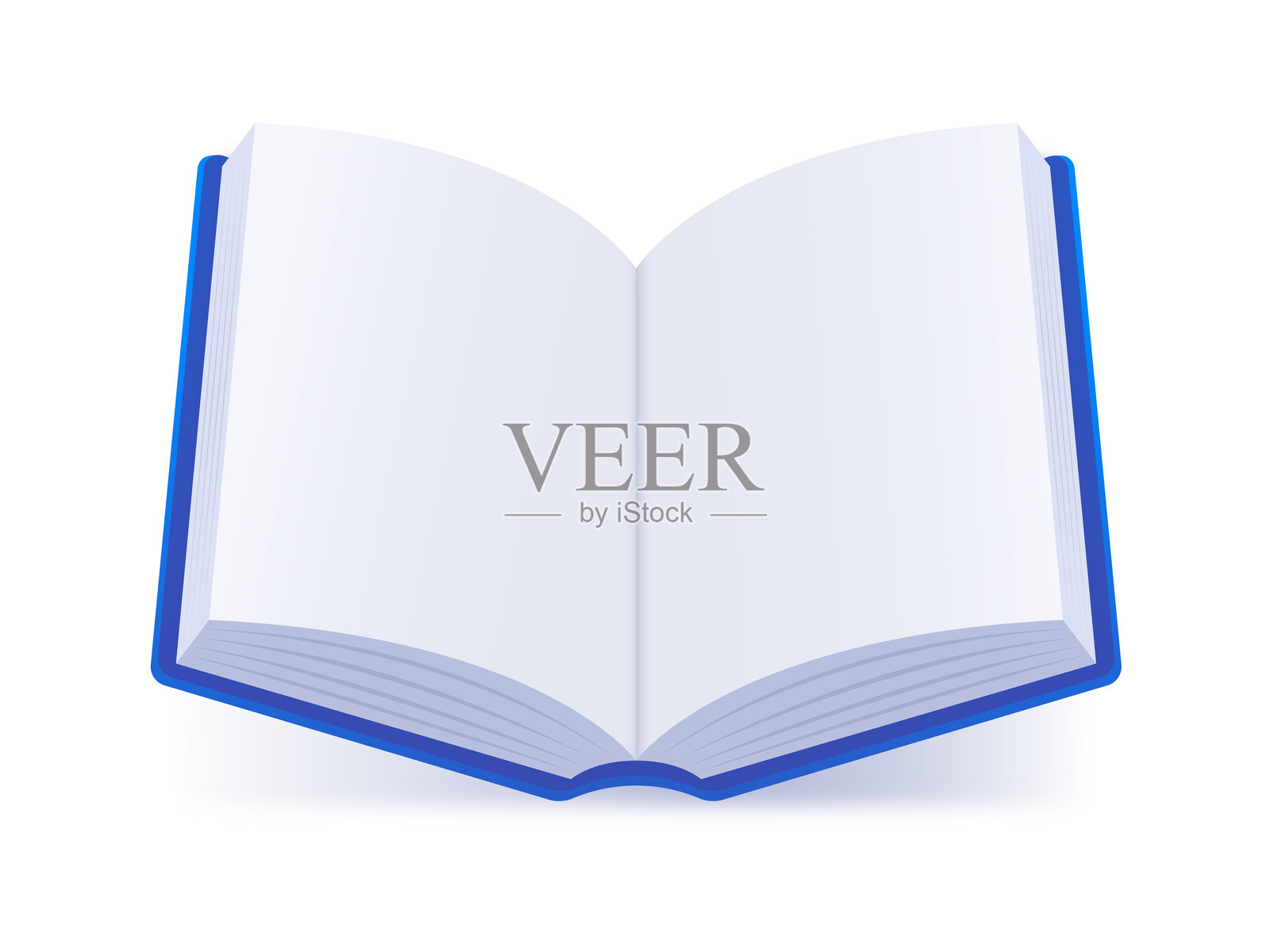 打开的书插画图片素材