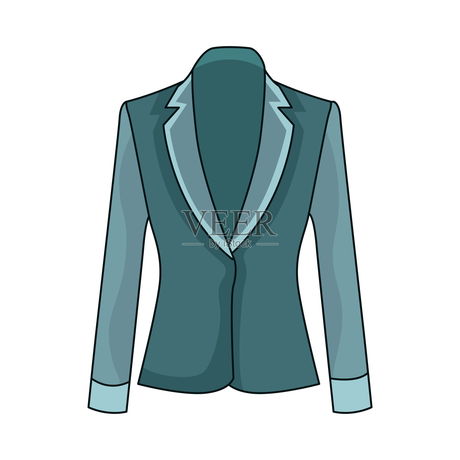西装外套插画图片素材