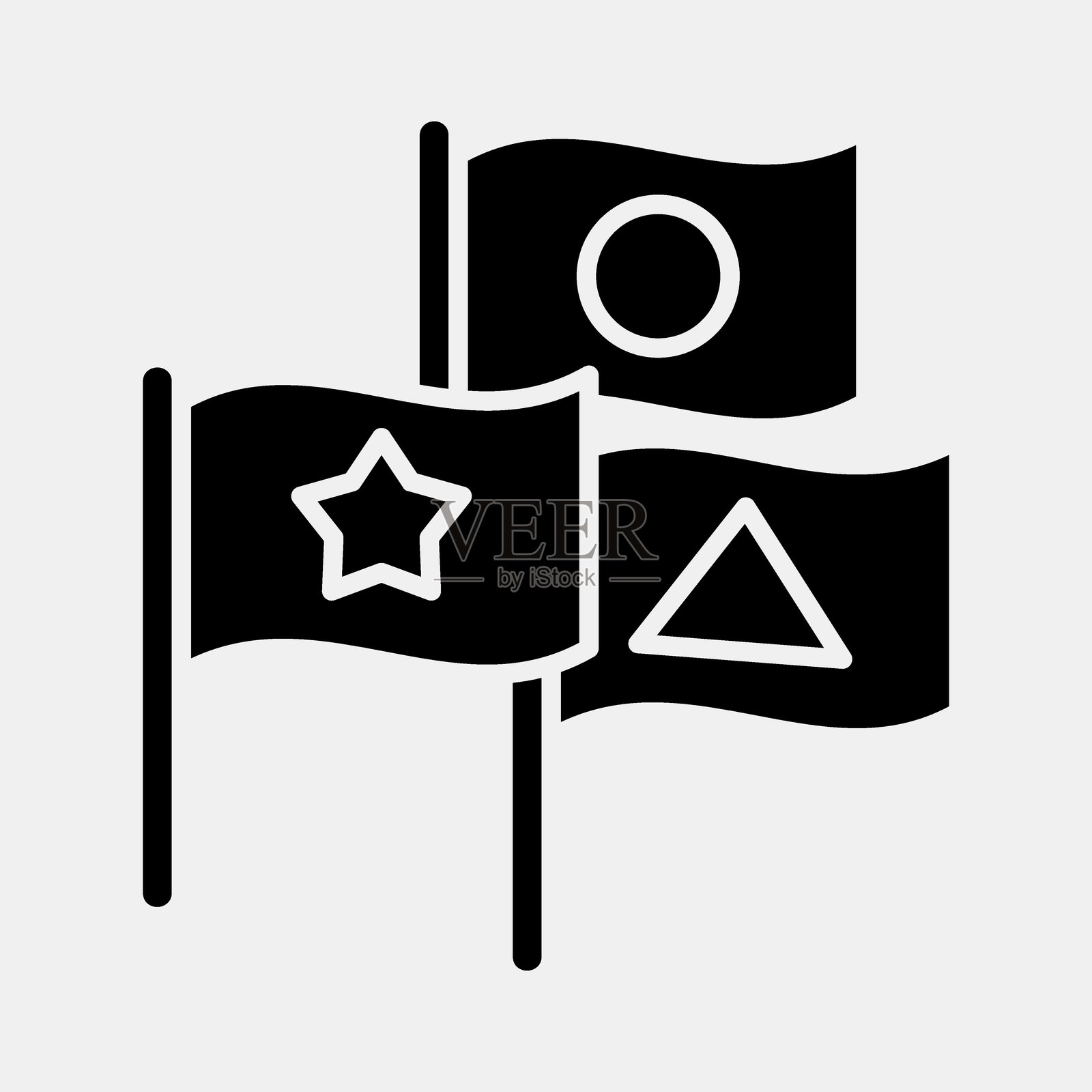 图标：印尼大选元素插画图片素材