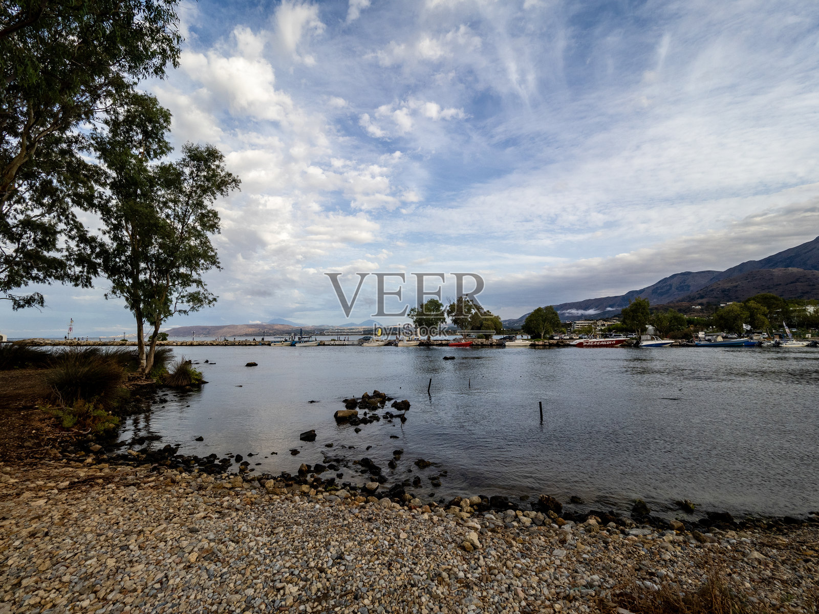 克里特岛乔治奥波利的海滩照片摄影图片