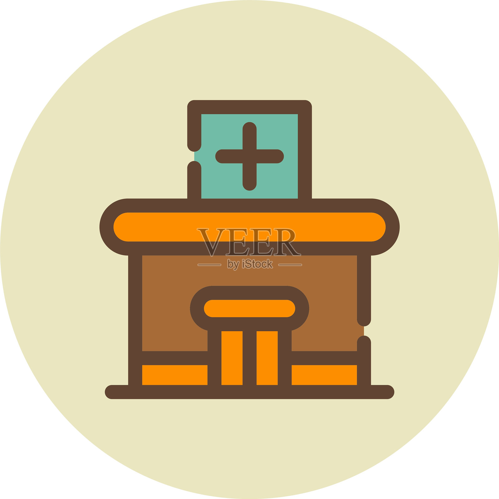 医疗市场图标插画图片素材