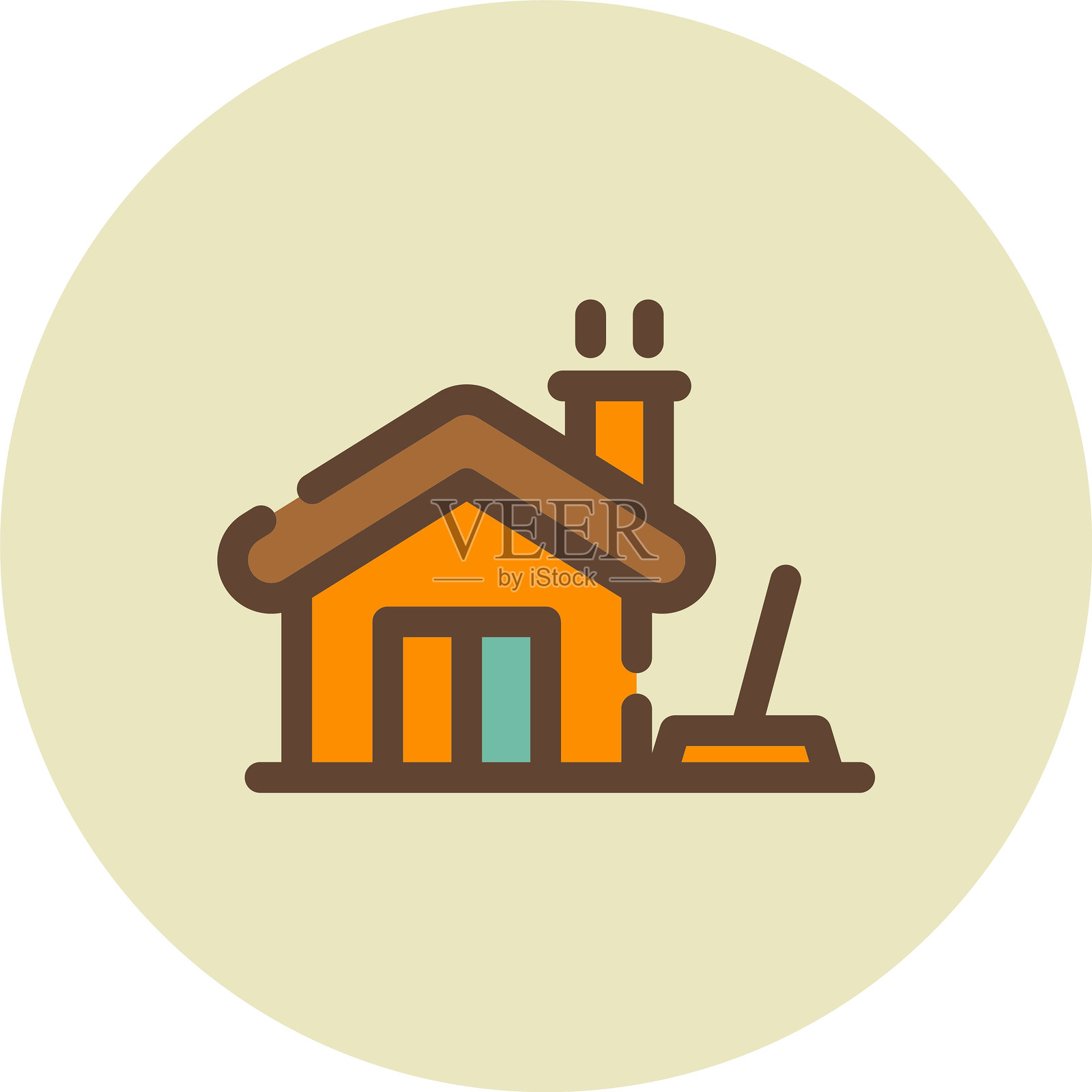 家庭清洁图标插画图片素材