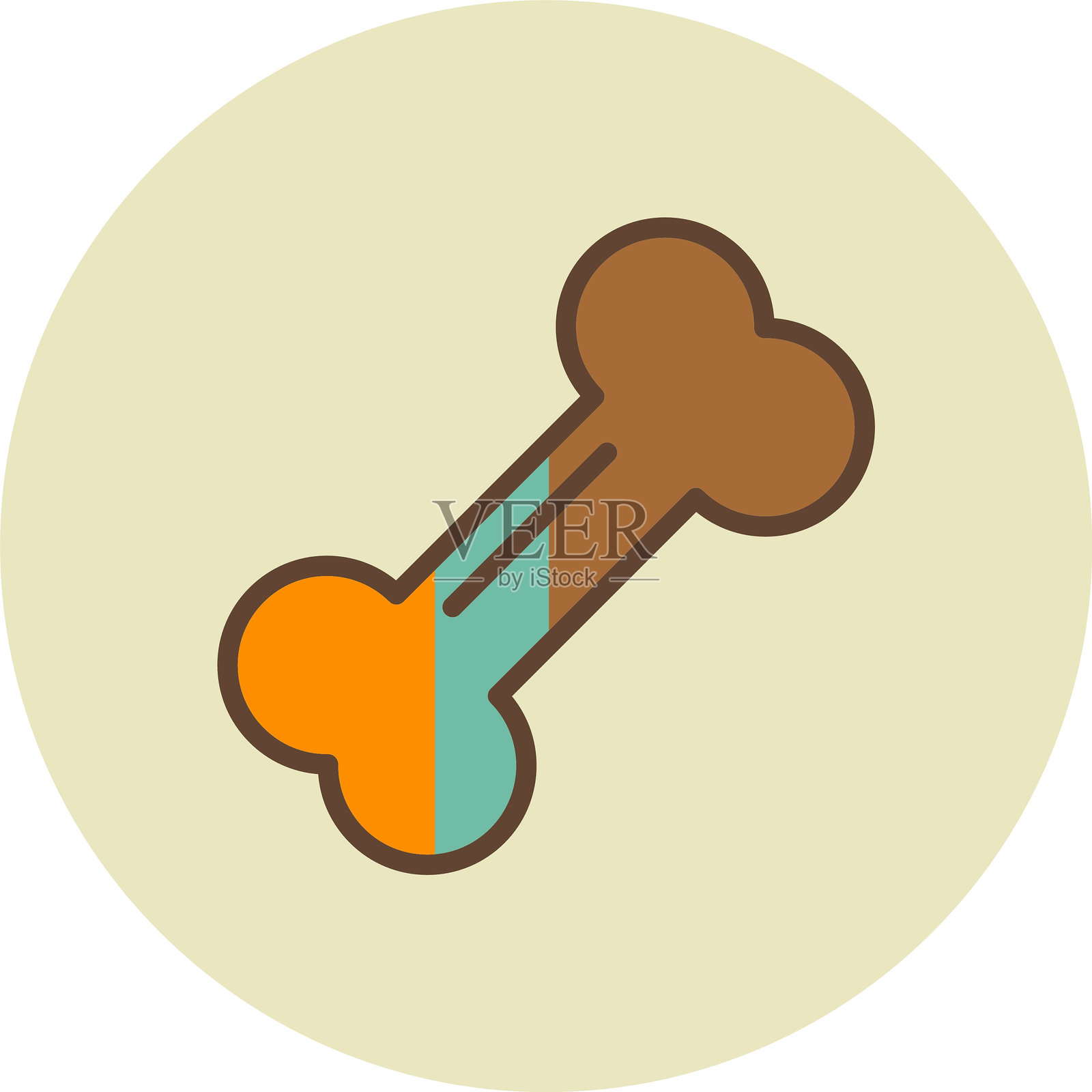 骨头图标插画图片素材