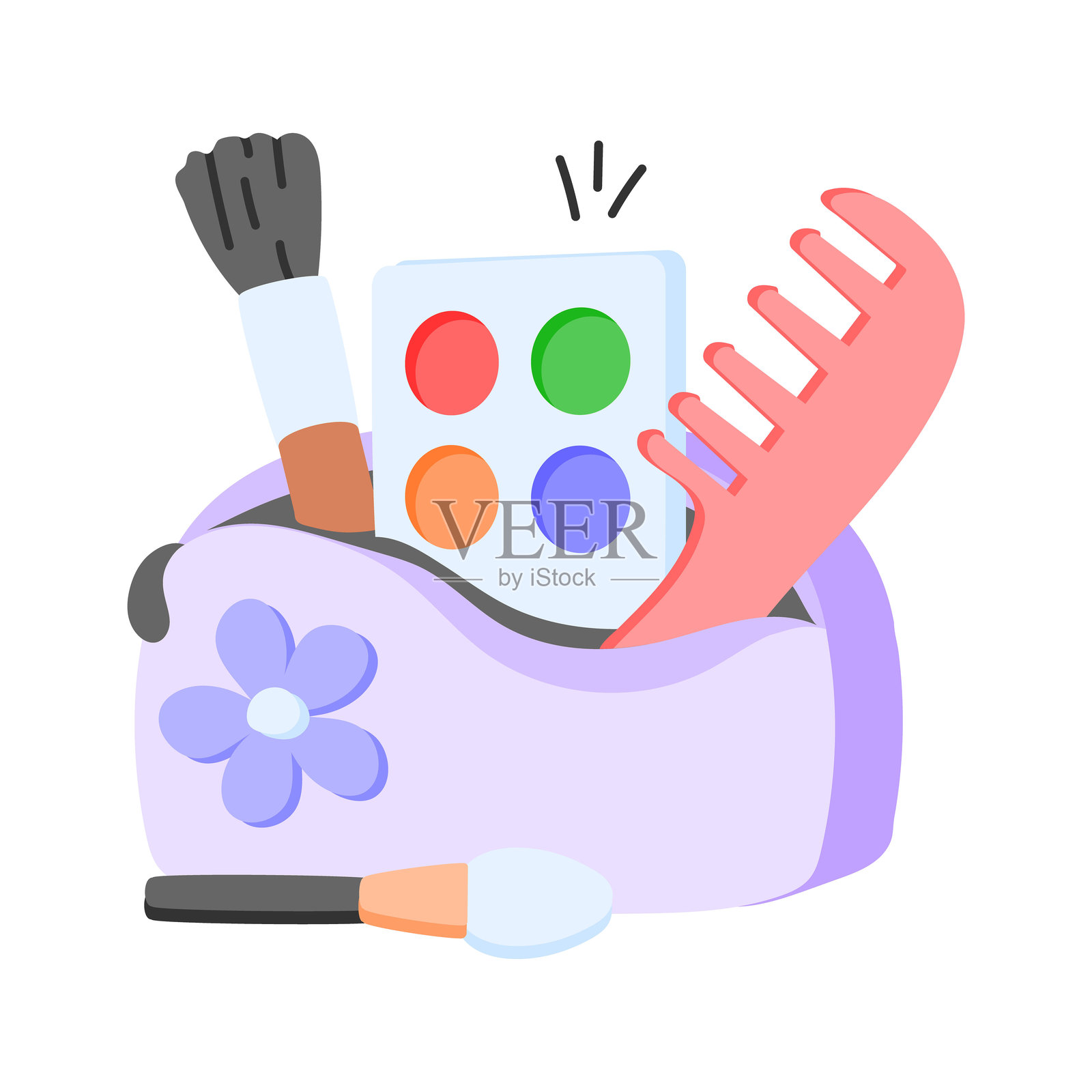 化妆包插画图片素材