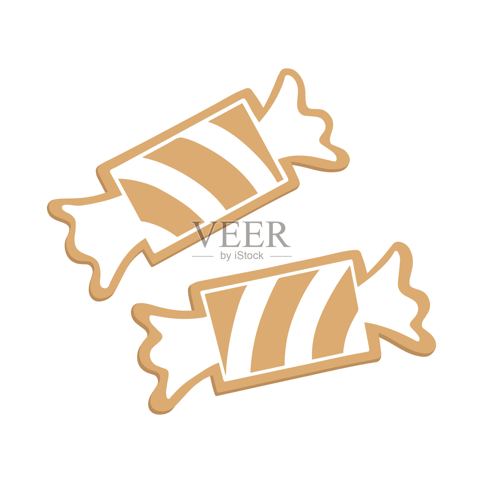 圣诞糖果姜饼饼干插画图片素材