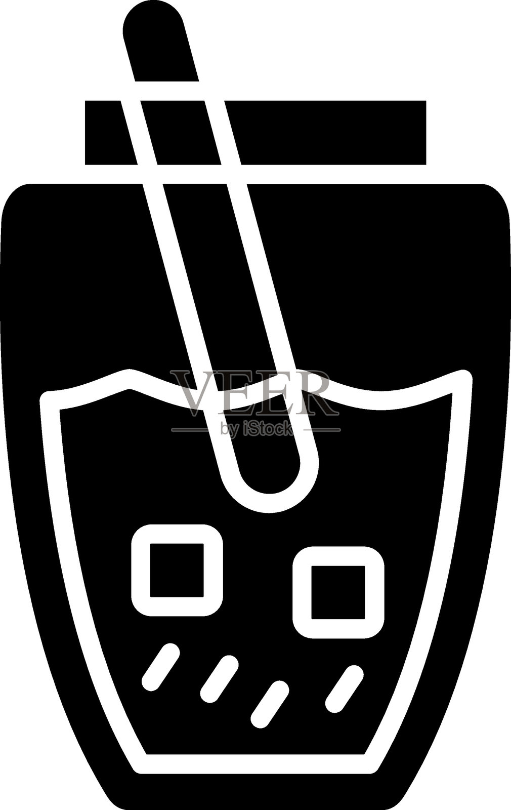 霍查塔图标风格的矢量设计插画图片素材