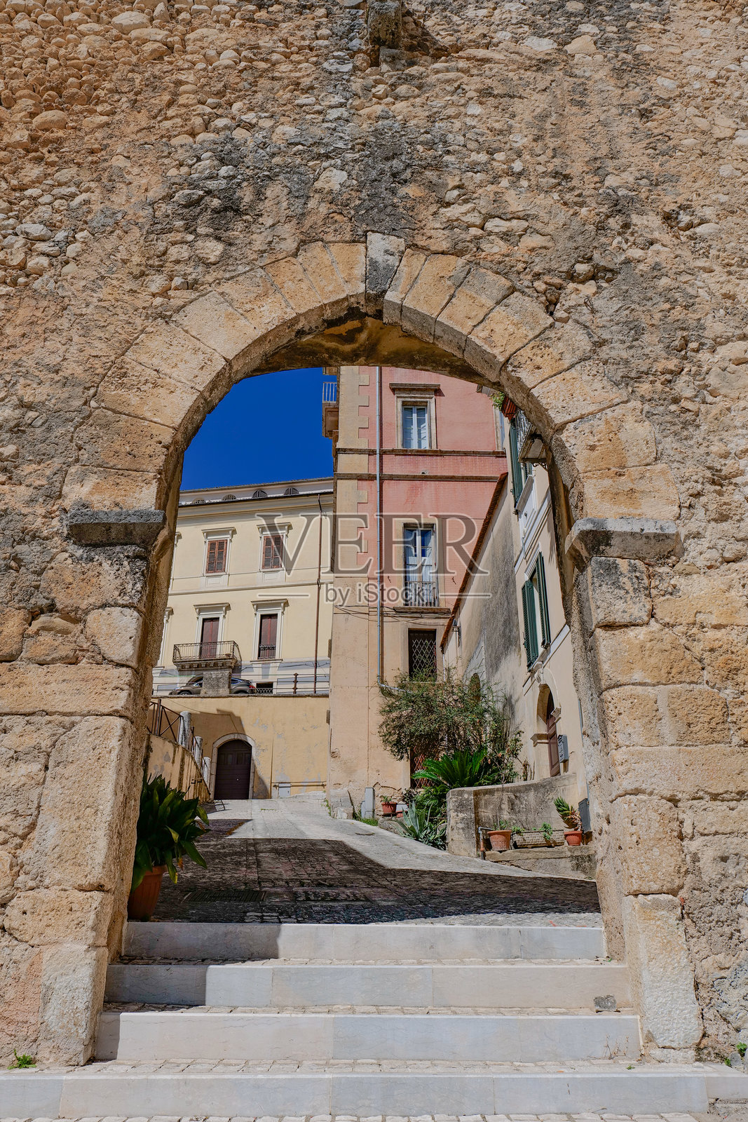 意大利拉齐奥的阿尔维托村。照片摄影图片