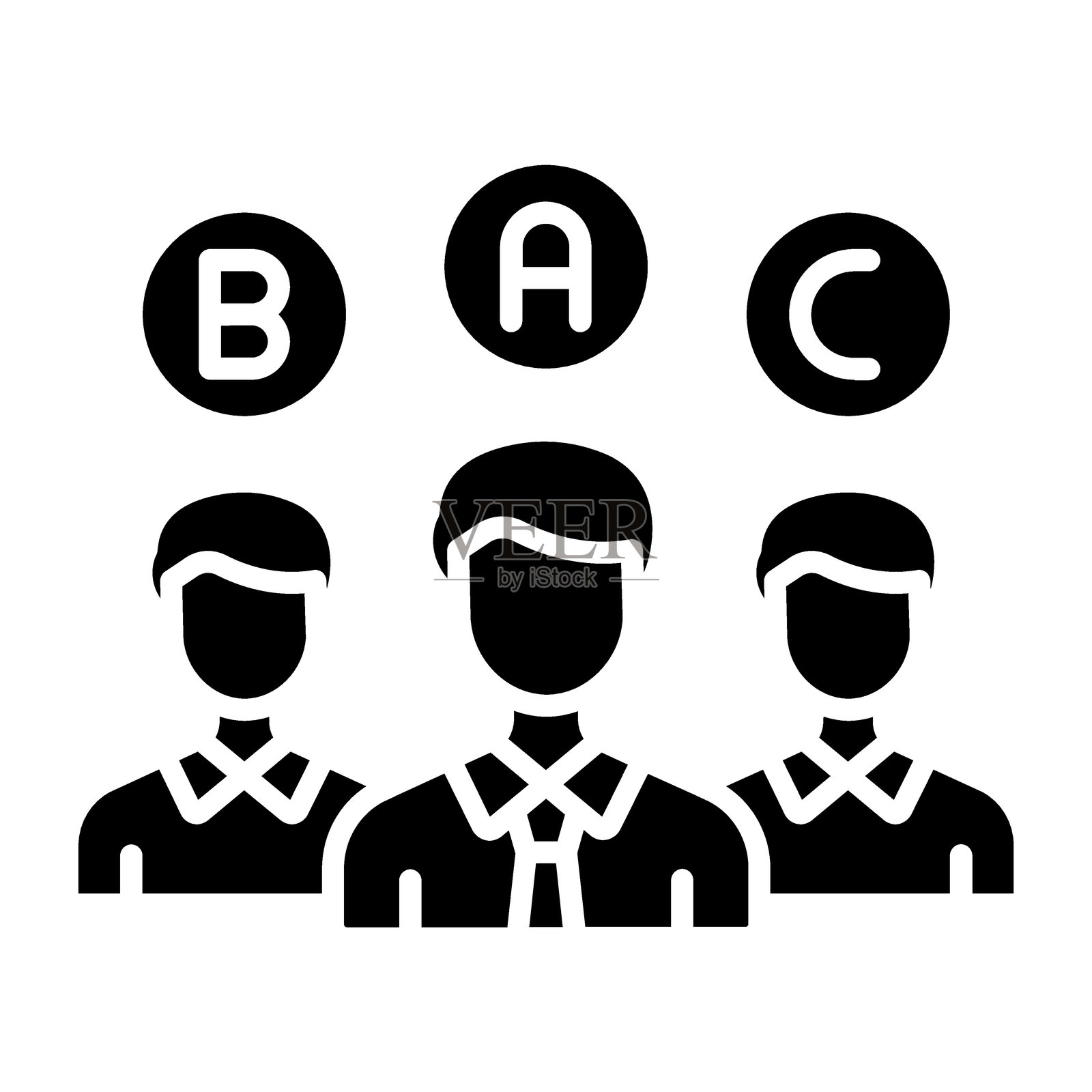 客户类型图标风格插画图片素材